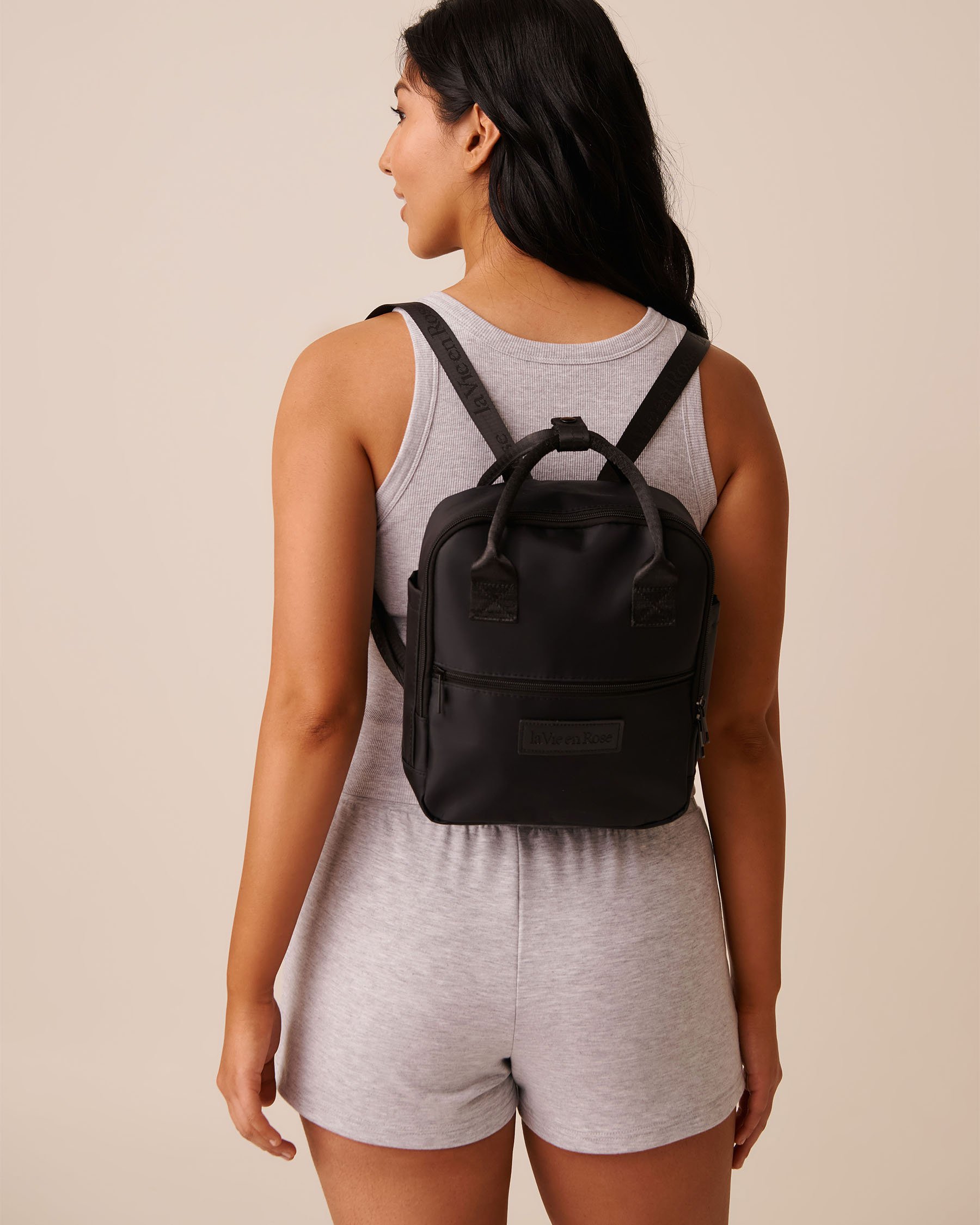 LA VIE EN ROSE Mini sac à dos Noir 40700403 - Voir3