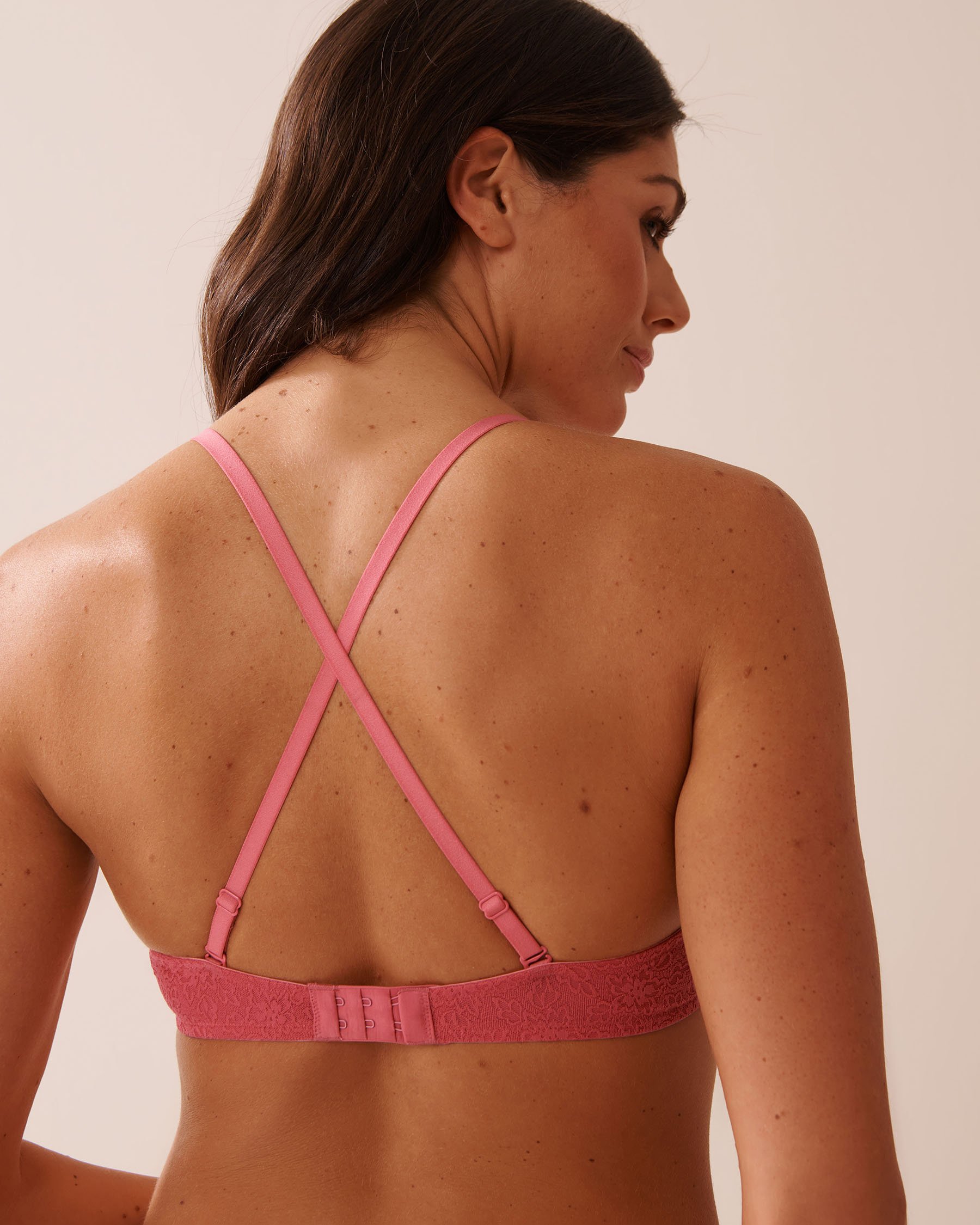 LA VIE EN ROSE Soutien-gorge push-up demi-buste Rose melon d'eau 10300195 - Voir3