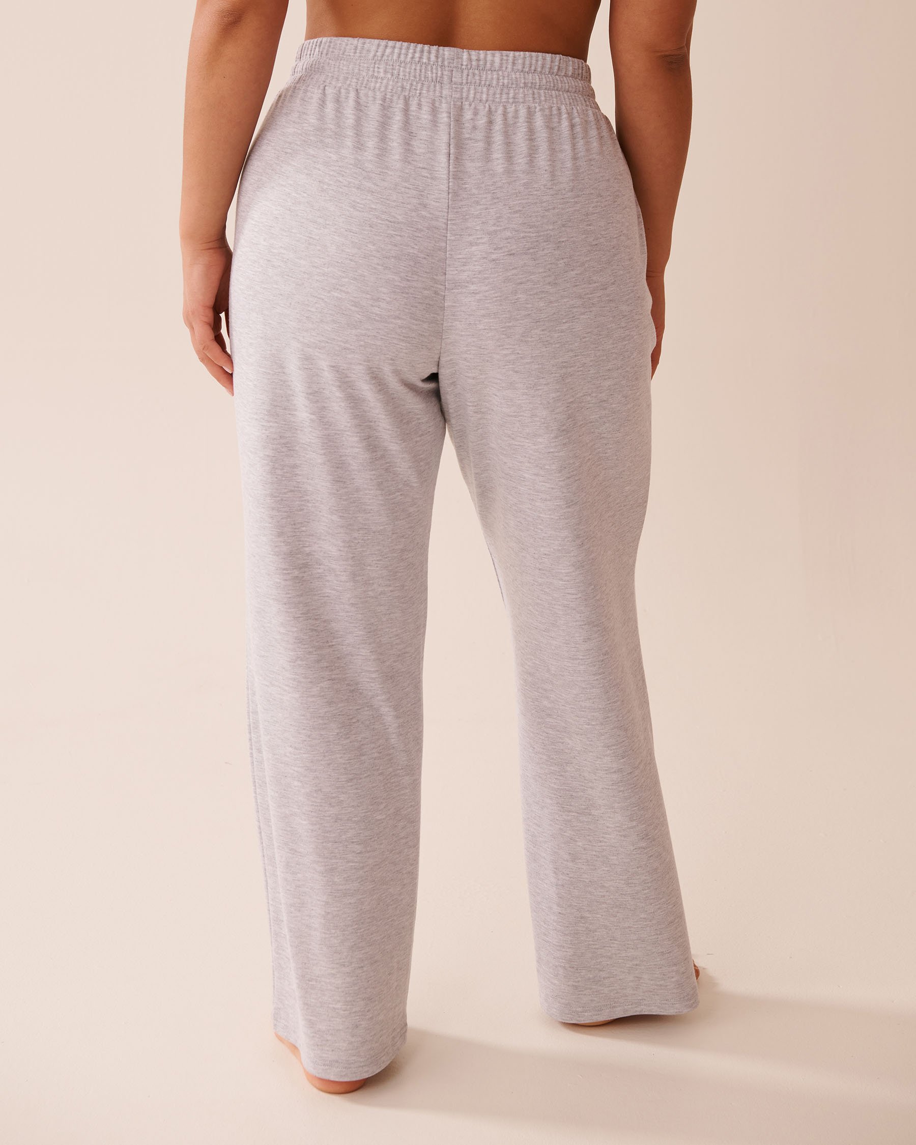 LA VIE EN ROSE French Terry Pants Grey 50200093 - View2