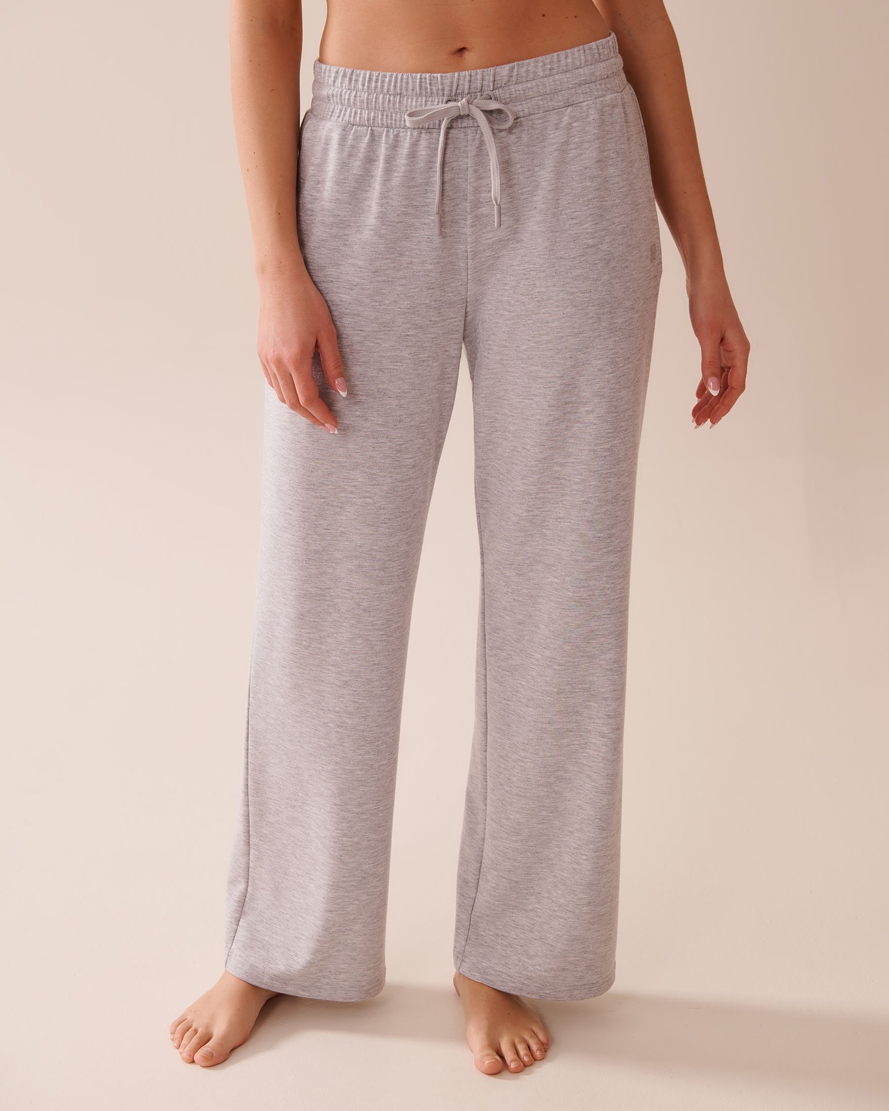 LA VIE EN ROSE French Terry Pants Grey 50200093 - View3