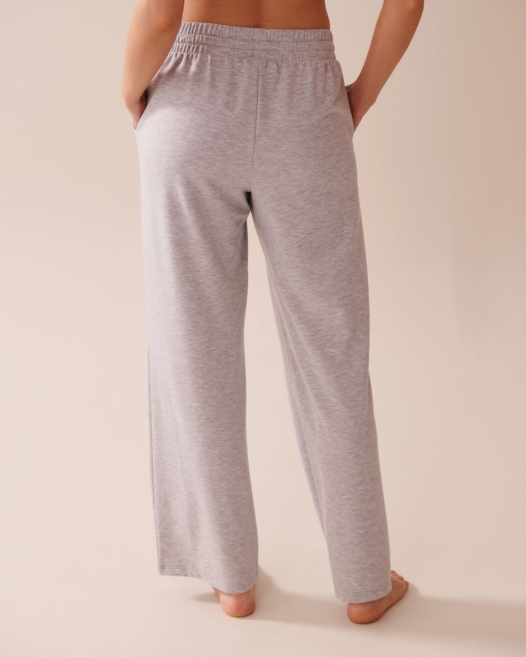 LA VIE EN ROSE French Terry Pants Grey 50200093 - View4
