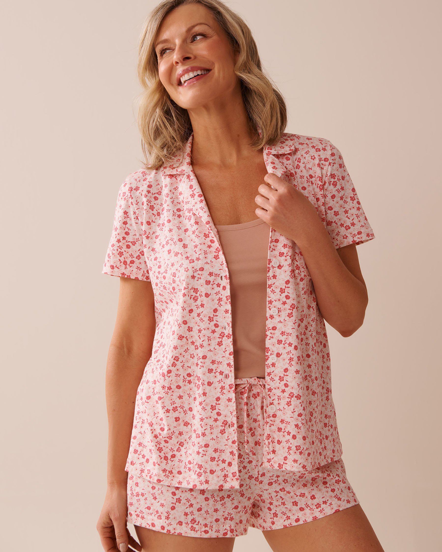 LA VIE EN ROSE Coton Cami Light Taupe 40100729 - View4