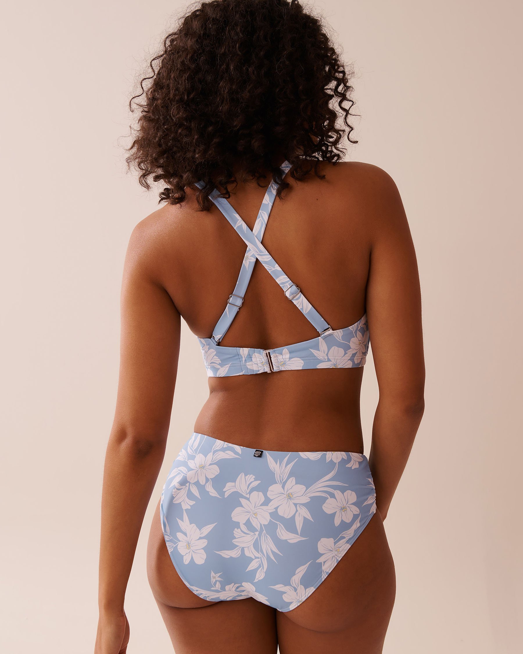 LA VIE EN ROSE AQUA LILY GARDEN D Cup Triangle Bikini Top Lily Garden 70200169 - View3