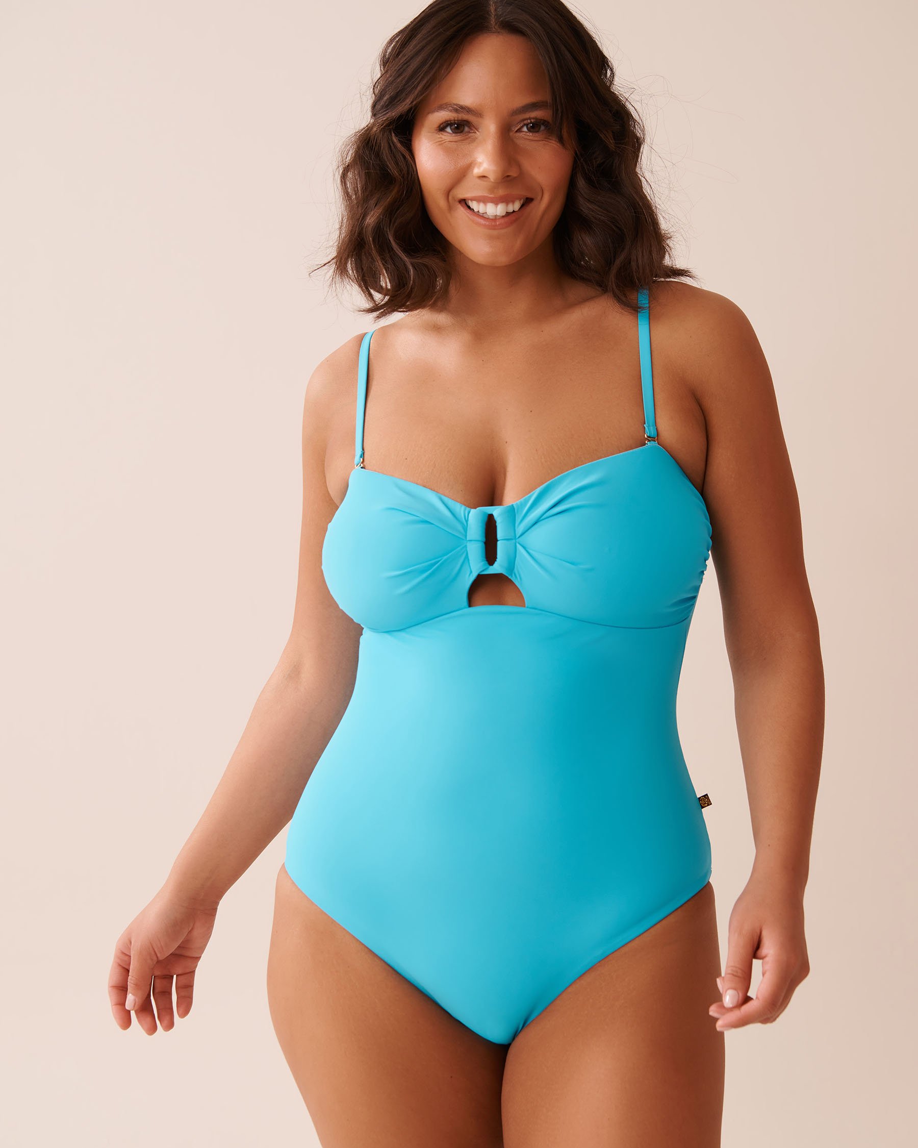 LA VIE EN ROSE AQUA Maillot une-pièce bandeau à anneau BLUE ATOLL Atoll bleu 70400162 - Voir6