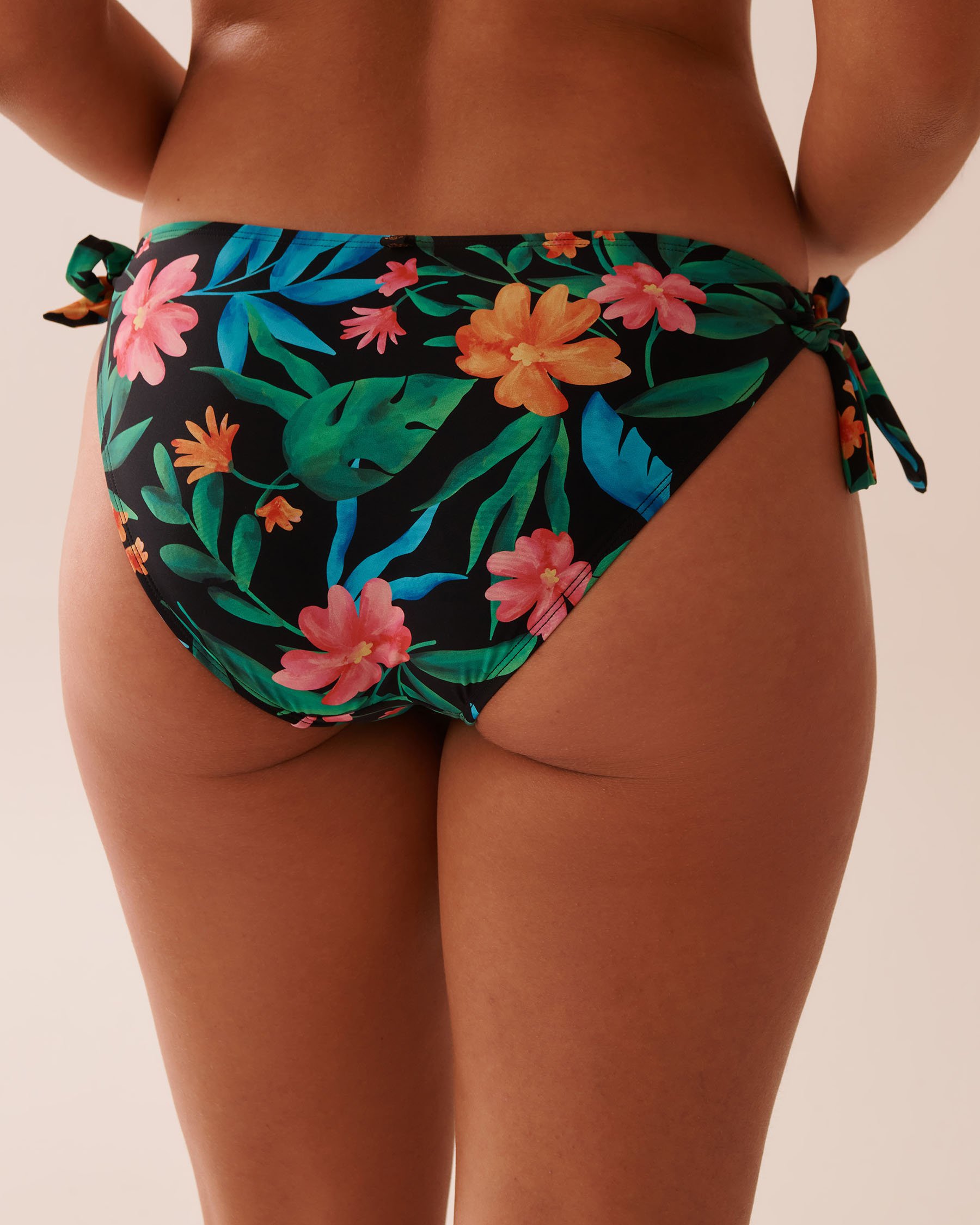 LA VIE EN ROSE AQUA MIDNIGHT TROPICS Side Tie Bikini Bottom Midnight Tropics 70300712 - View2