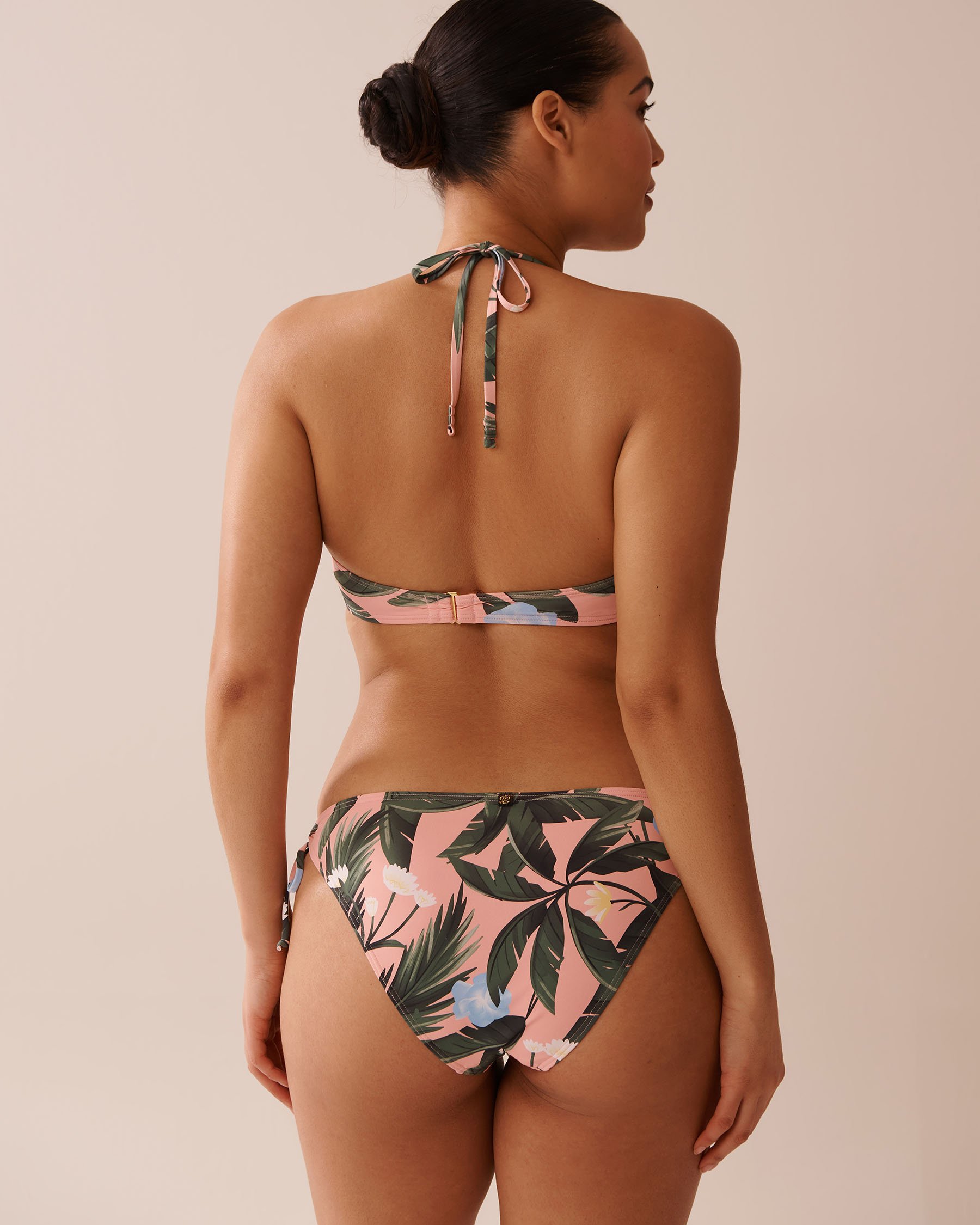 LA VIE EN ROSE AQUA Haut de bikini bandeau torsadé PEACHY TROPICS Tropical/Pêche 70100778 - Voir7