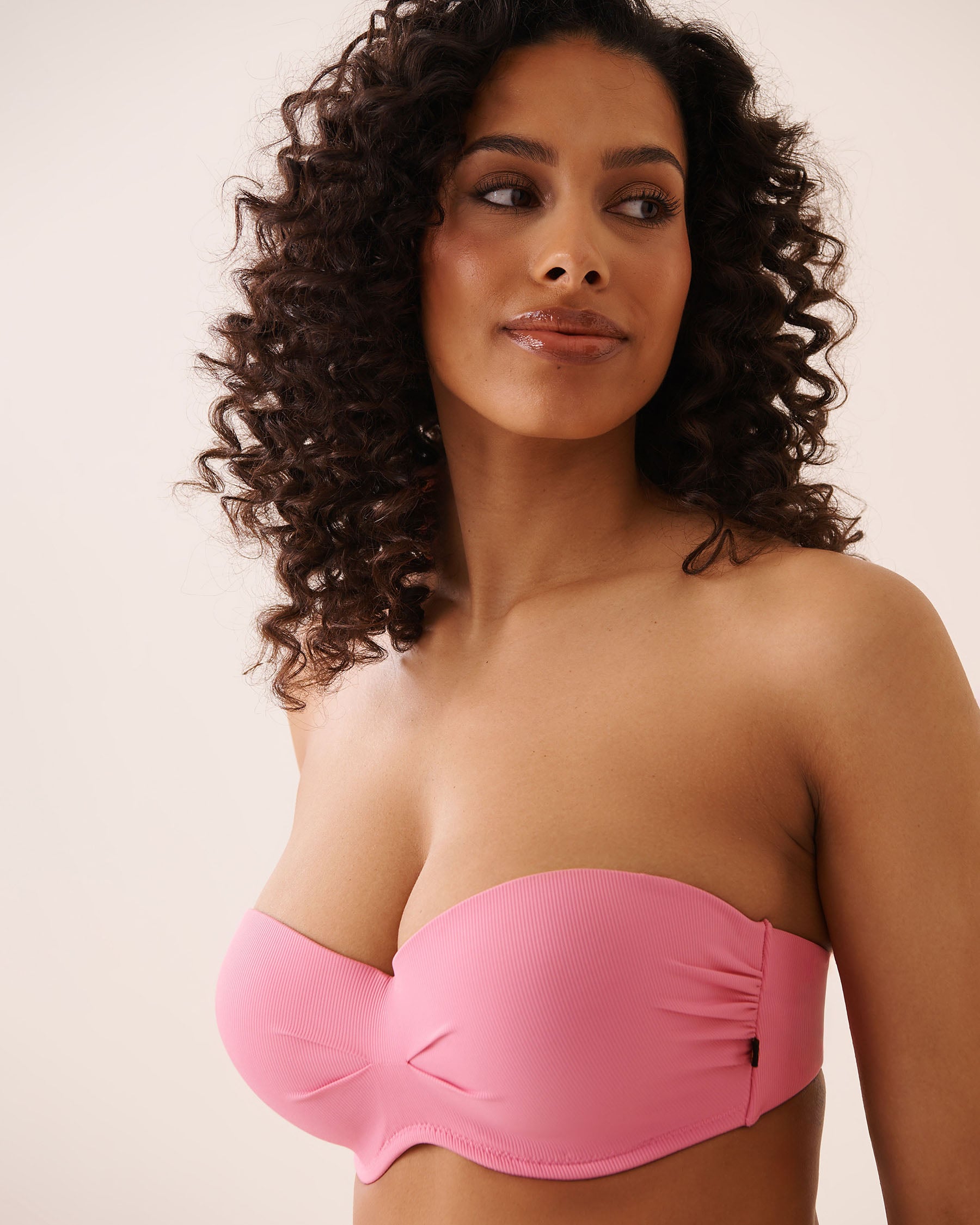 LA VIE EN ROSE AQUA PINK LEMONADE D Cup Bandeau Bikini Top Pink Lemonade 70200233 - View1