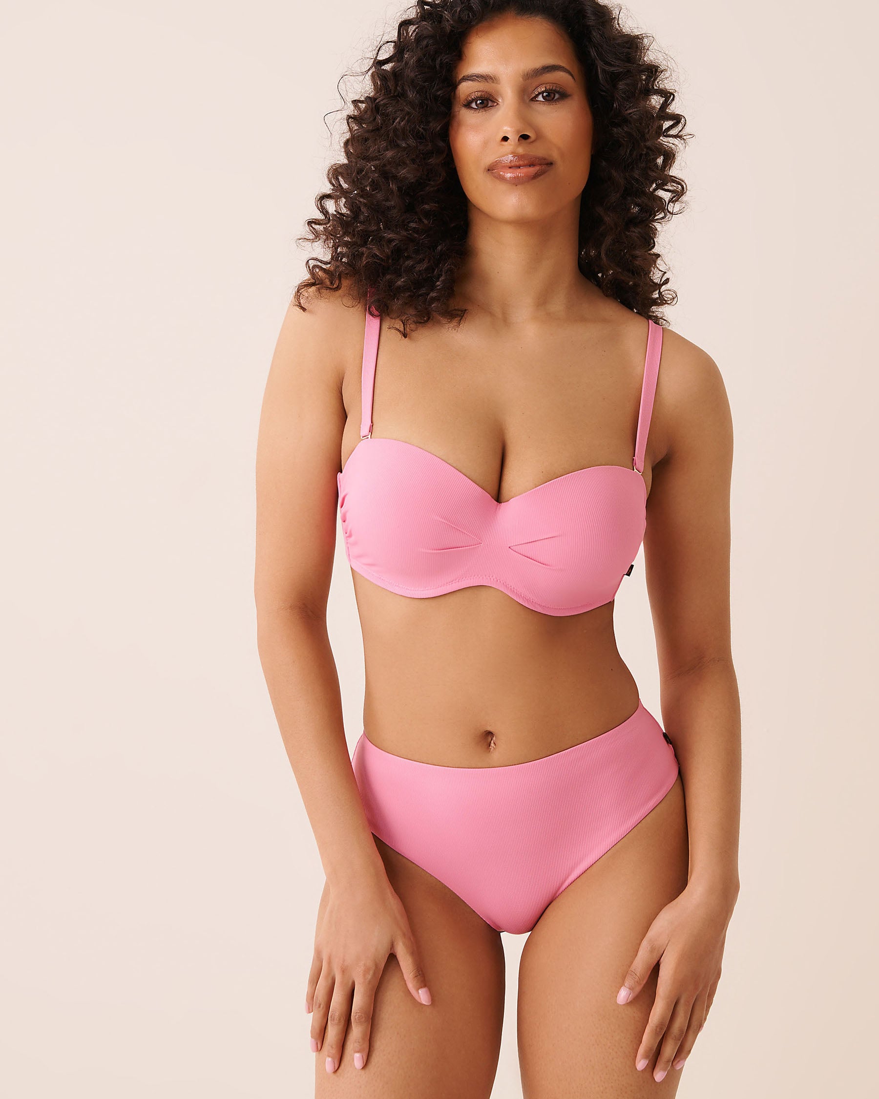 LA VIE EN ROSE AQUA PINK LEMONADE D Cup Bandeau Bikini Top Pink Lemonade 70200233 - View2