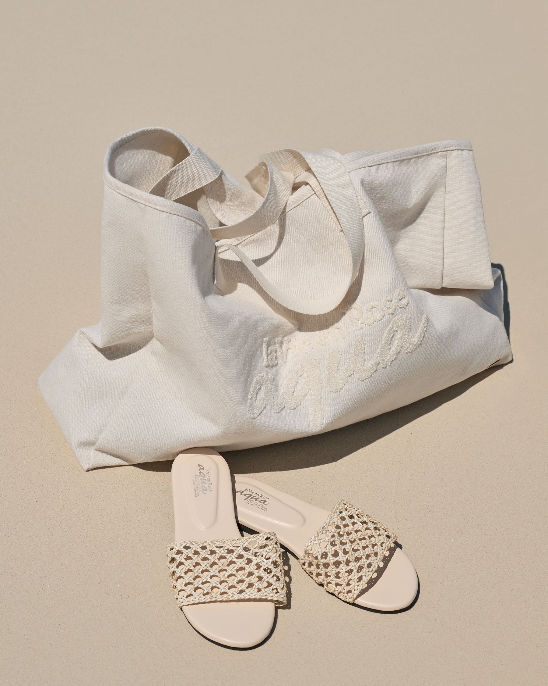 LA VIE EN ROSE AQUA La Vie en Rose Beach Bag Coconut Milk 80500121 - View2