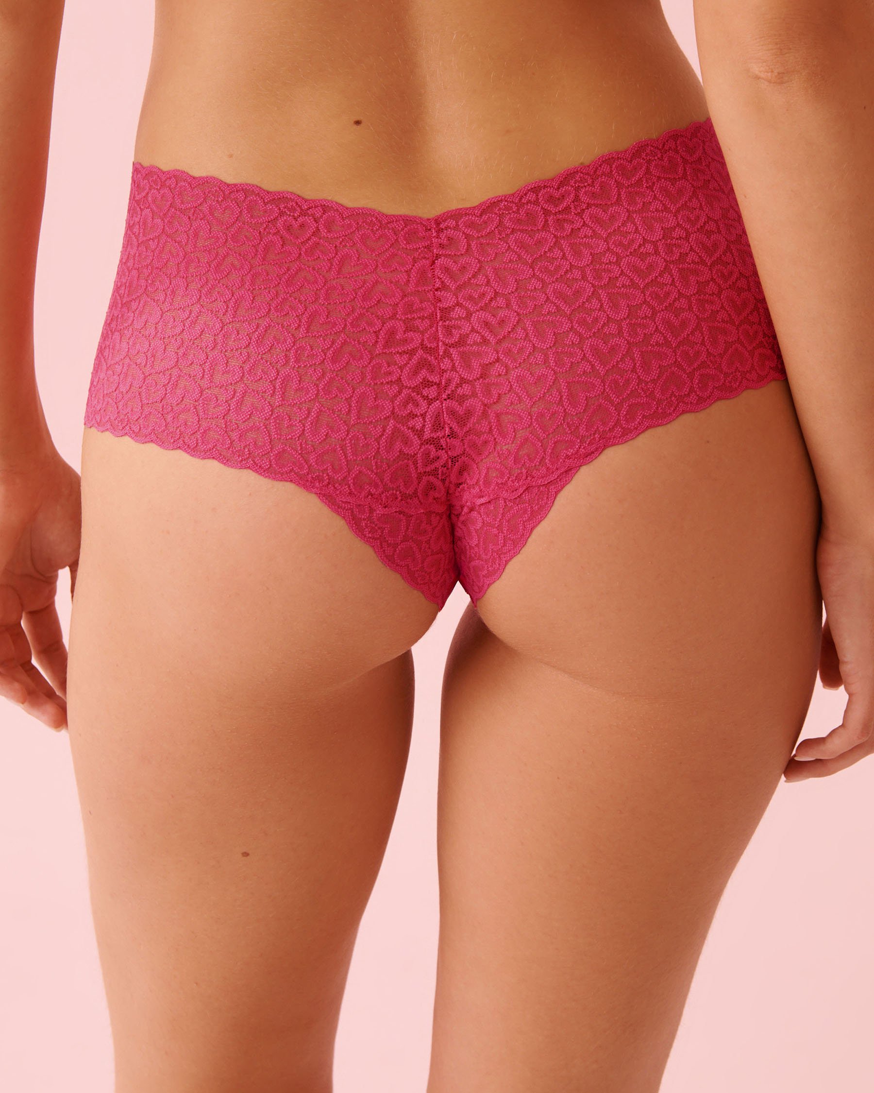LA VIE EN ROSE Lace Cheeky Panty Fuchsia Pink 20200738 - View2