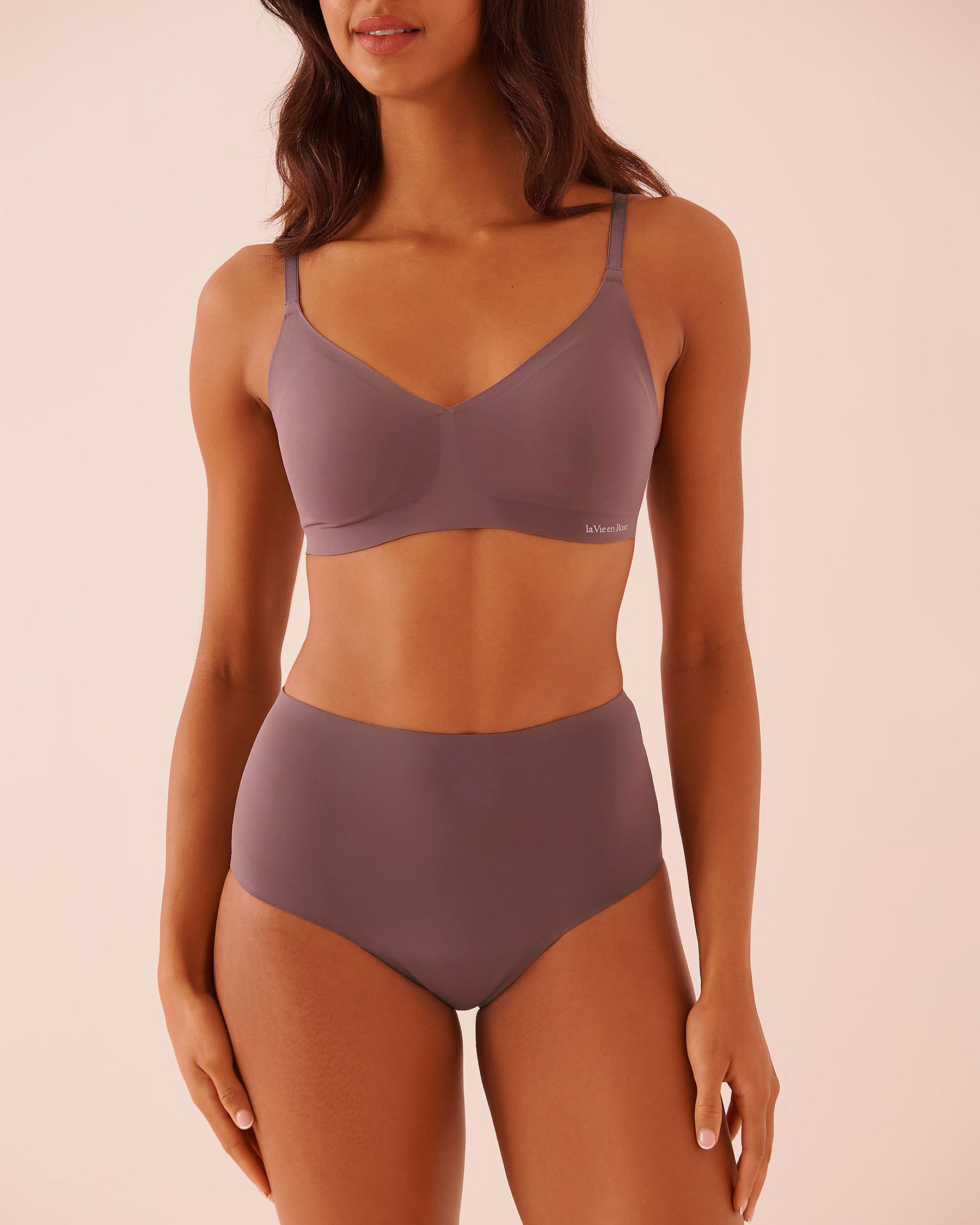 LA VIE EN ROSE Regular Absorbency High Waist Bikini Period Panty Dusty Plum 20400032 - View2