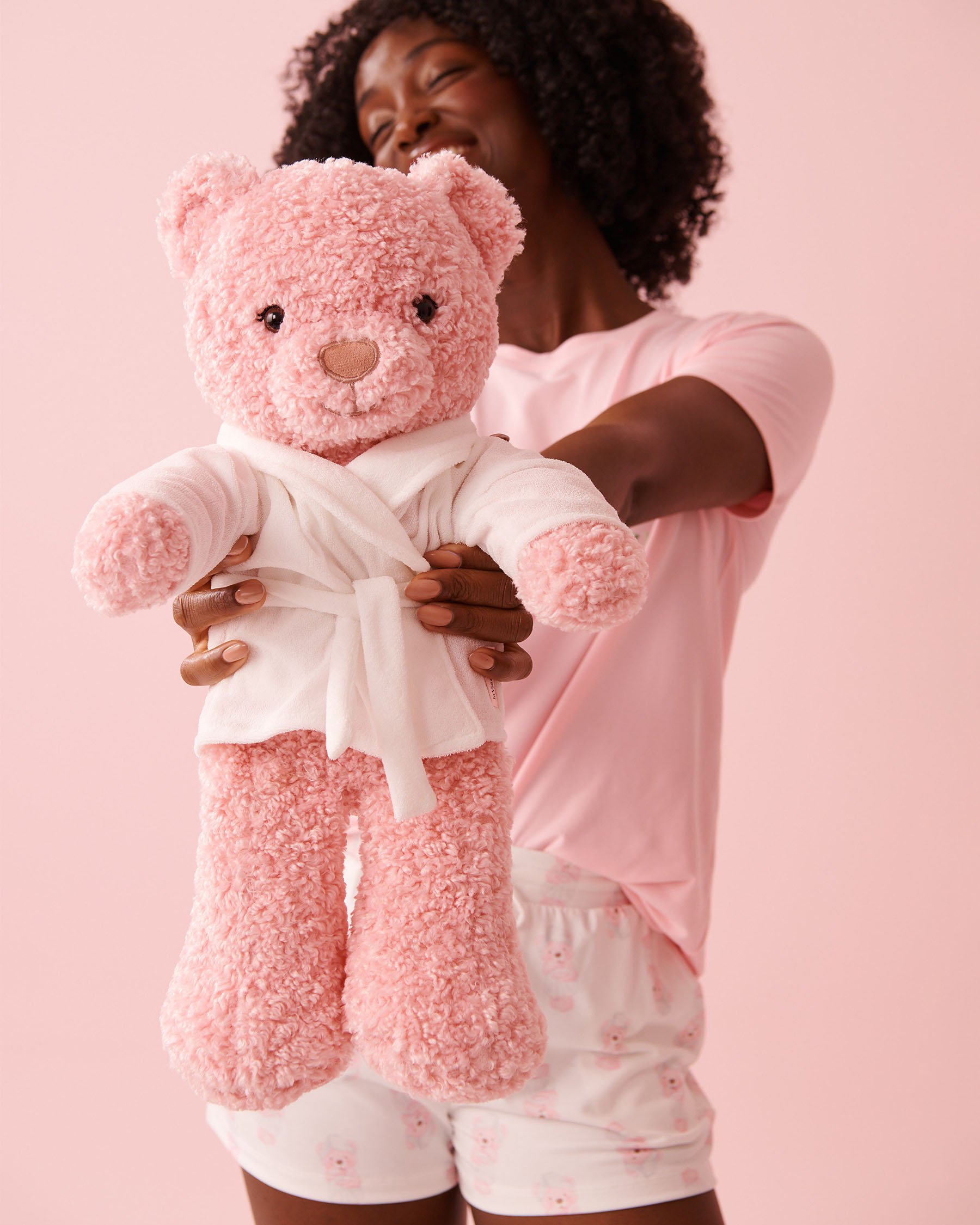 LA VIE EN ROSE Teddy Bear Dreamy Pink 40700447 - View2