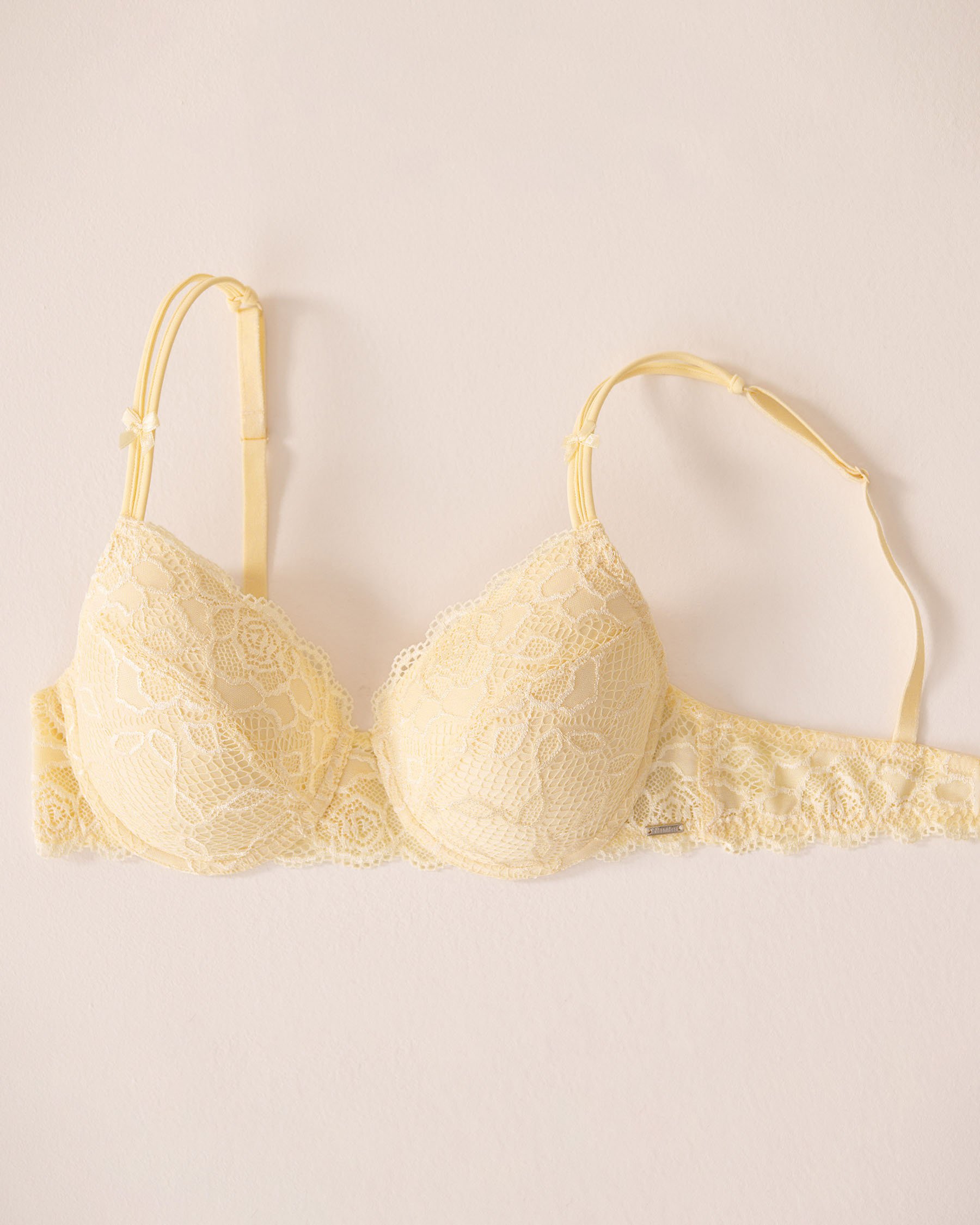 LA VIE EN ROSE Lightly Lined Mastectomy Bra Pale Yellow 10200591 - View4