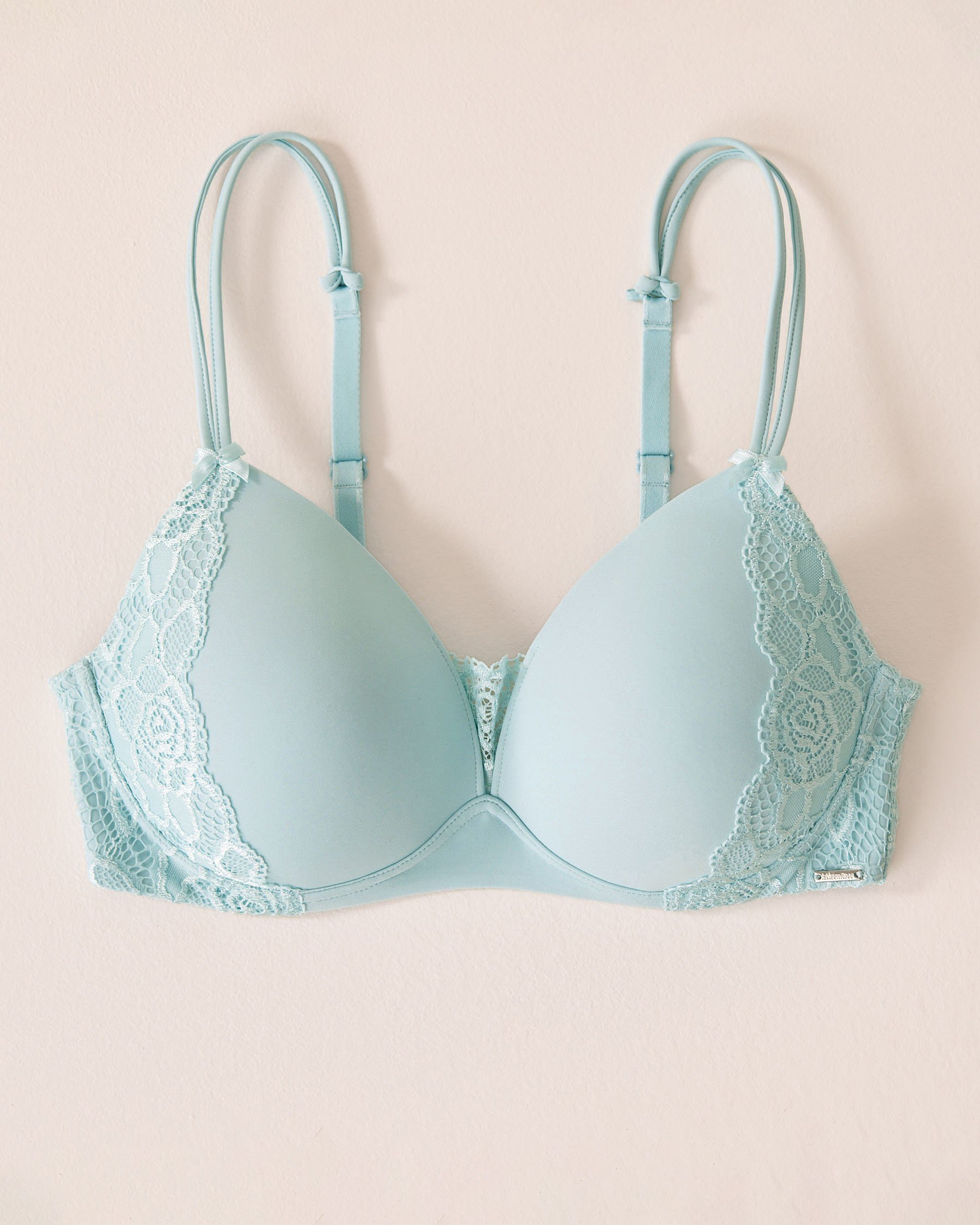 LA VIE EN ROSE Soutien-gorge mastectomie doublure légère sans armatures Bleu pâle 10200592 - Voir1