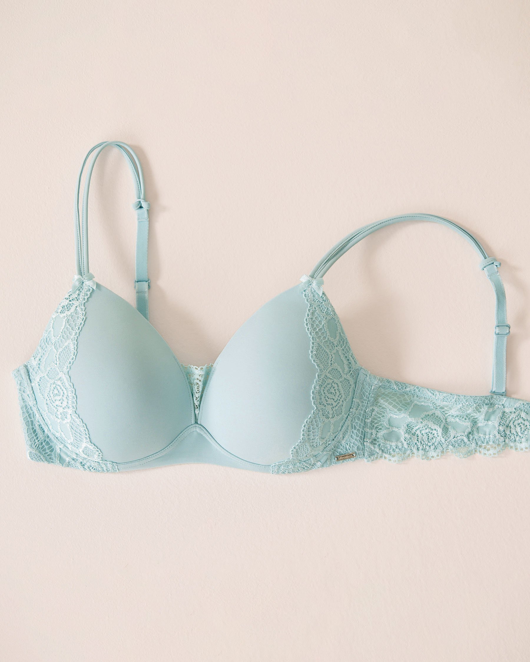LA VIE EN ROSE Soutien-gorge mastectomie doublure légère sans armatures Bleu pâle 10200592 - Voir5