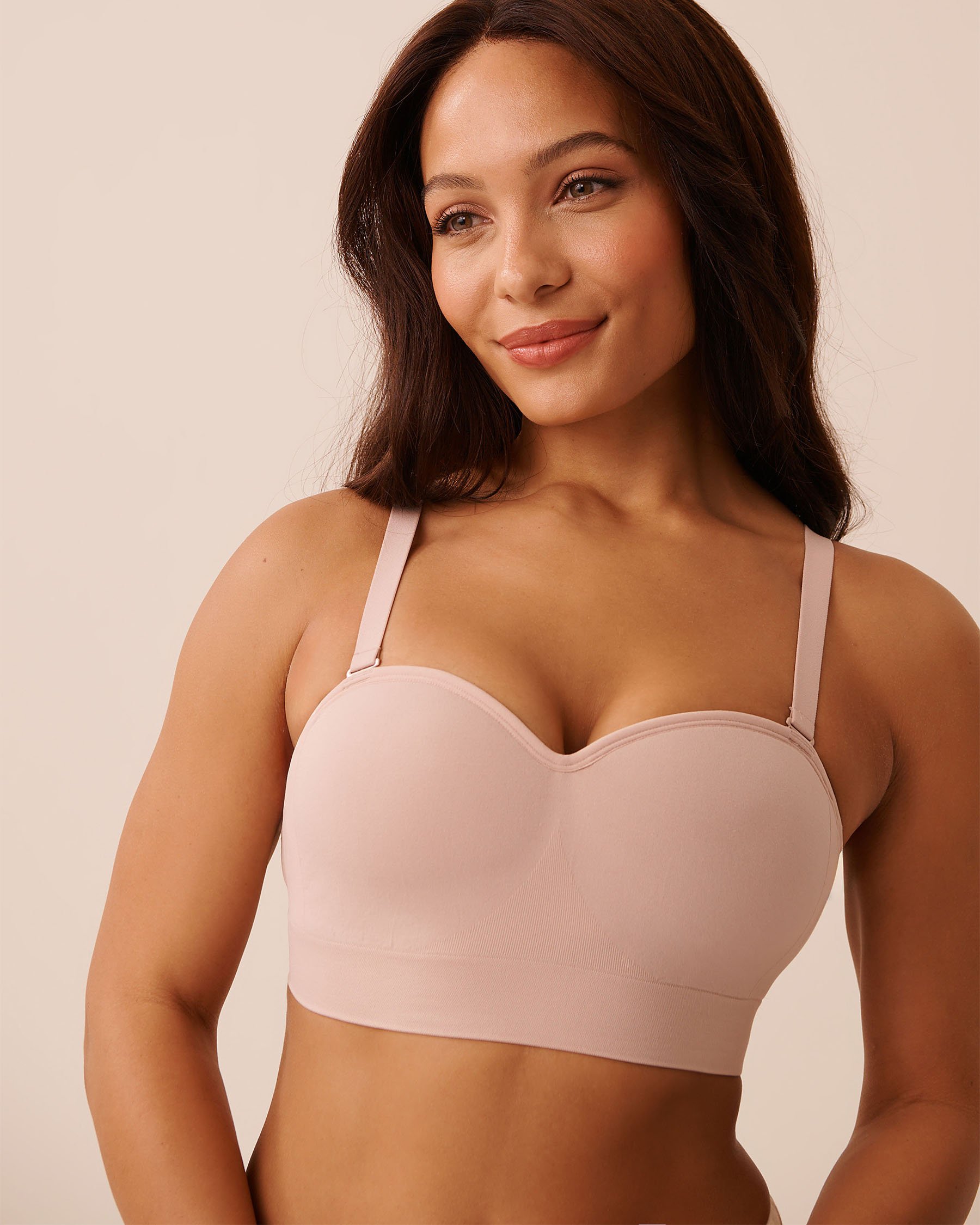 LA VIE EN ROSE Convertible Bandeau Seamless Bra Shadow Grey 10200595 - View2