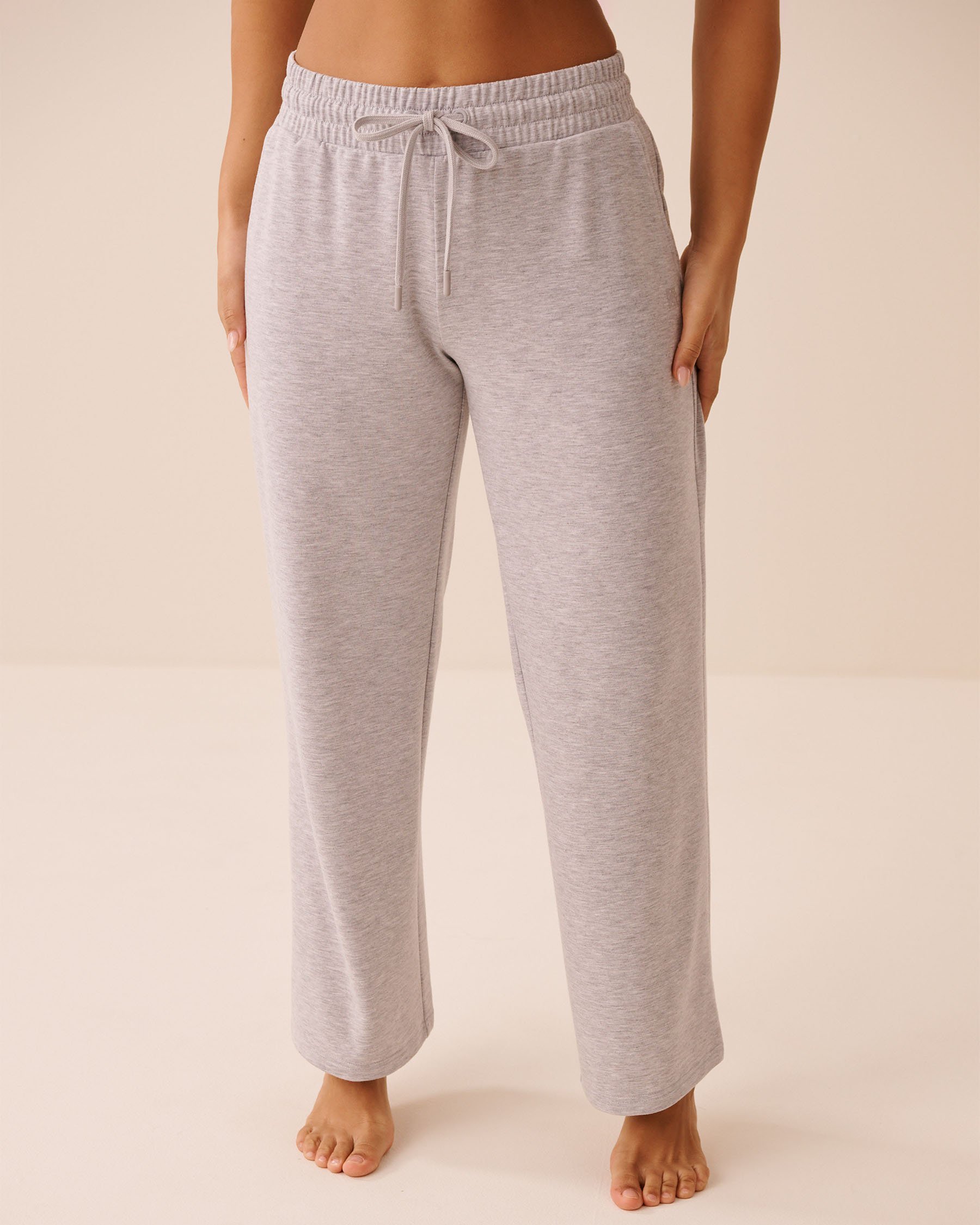 LA VIE EN ROSE French Terry Pants Grey 50200114 - View1