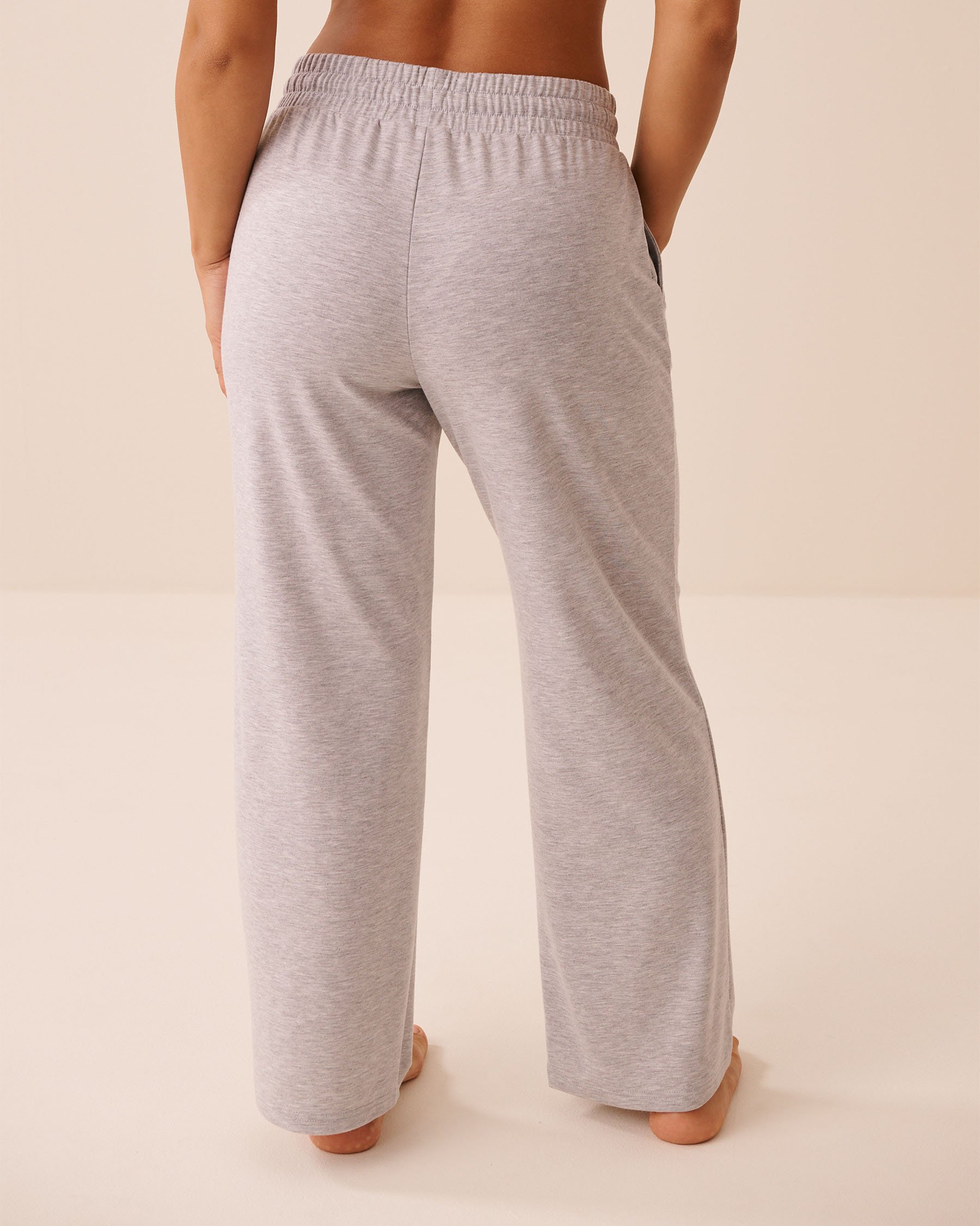 LA VIE EN ROSE French Terry Pants Grey 50200114 - View2
