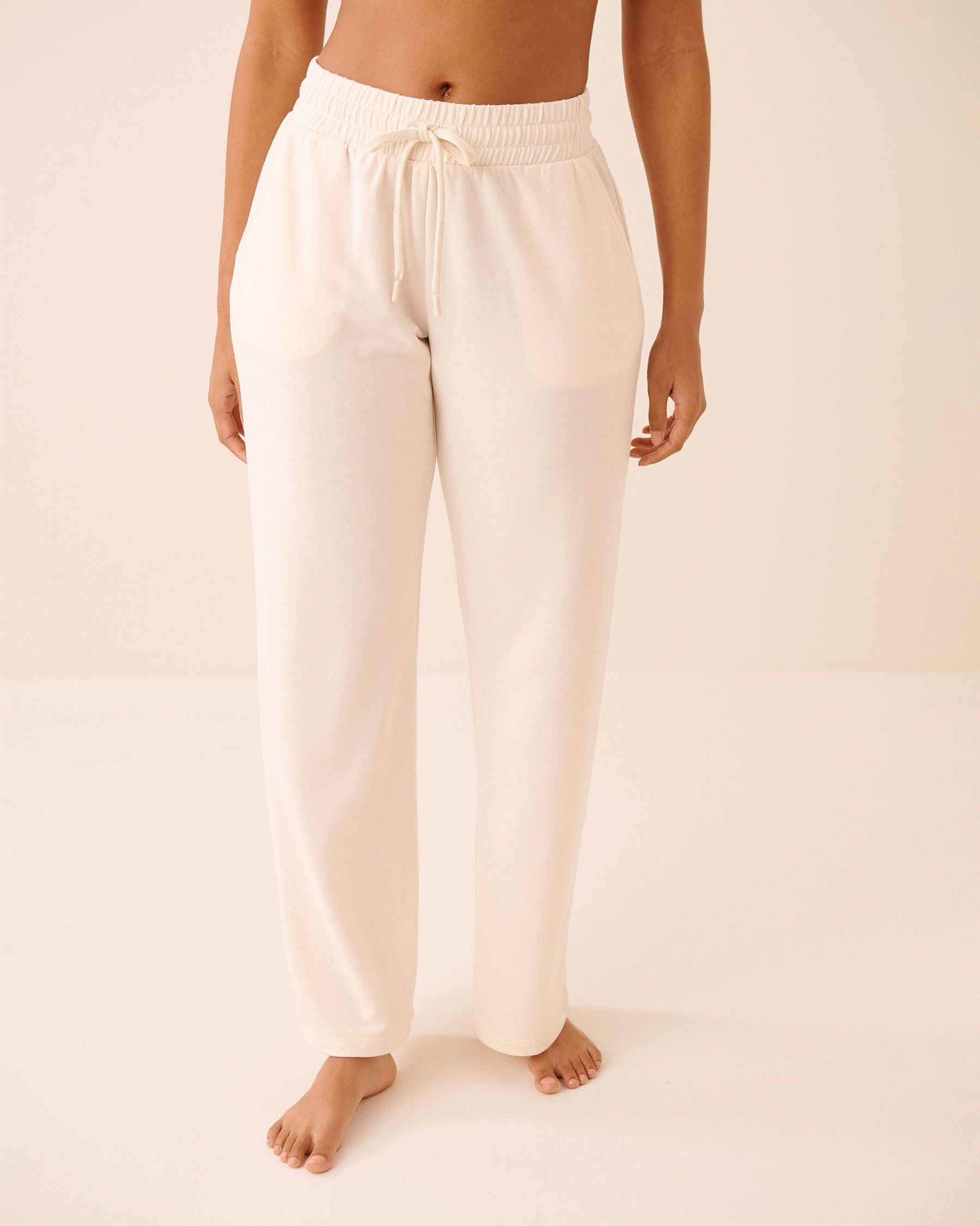 LA VIE EN ROSE French Terry Pants Pastel Yellow 50200114 - View1