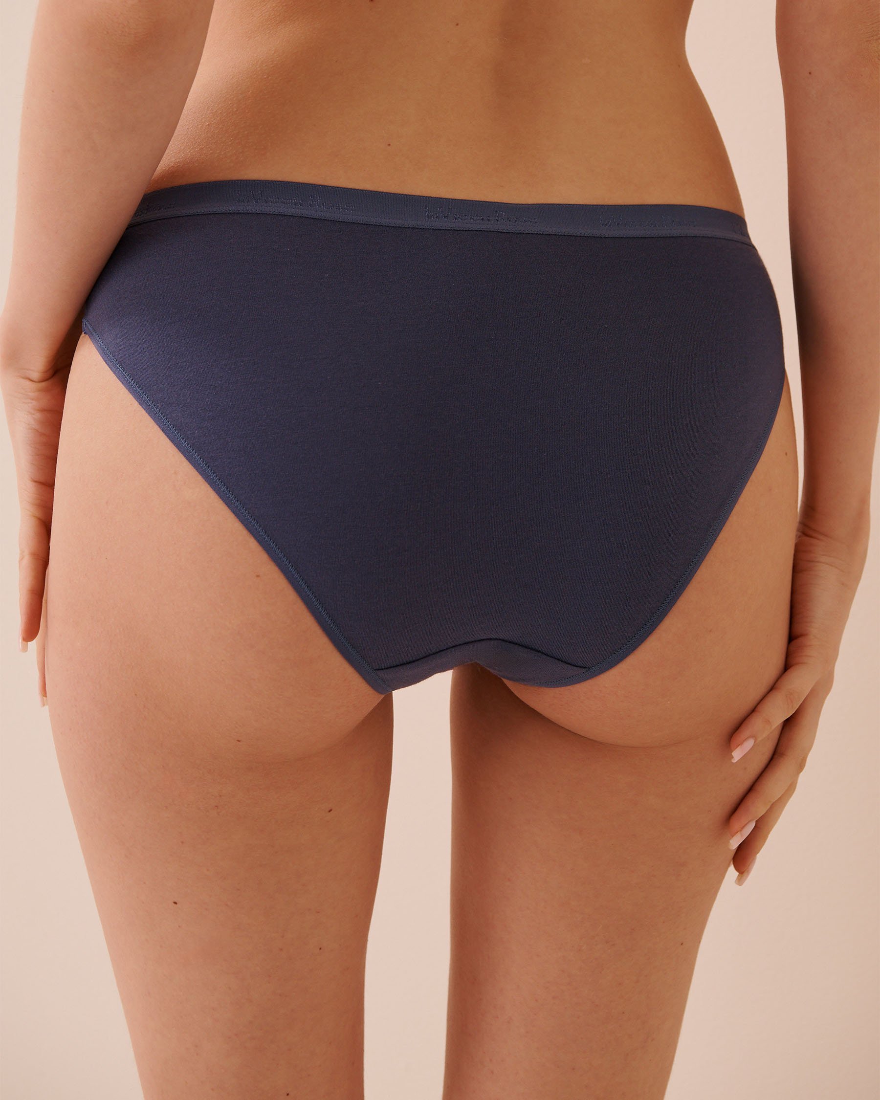 LA VIE EN ROSE Cotton Bikini Panty Navy Blue 20100738 - View2