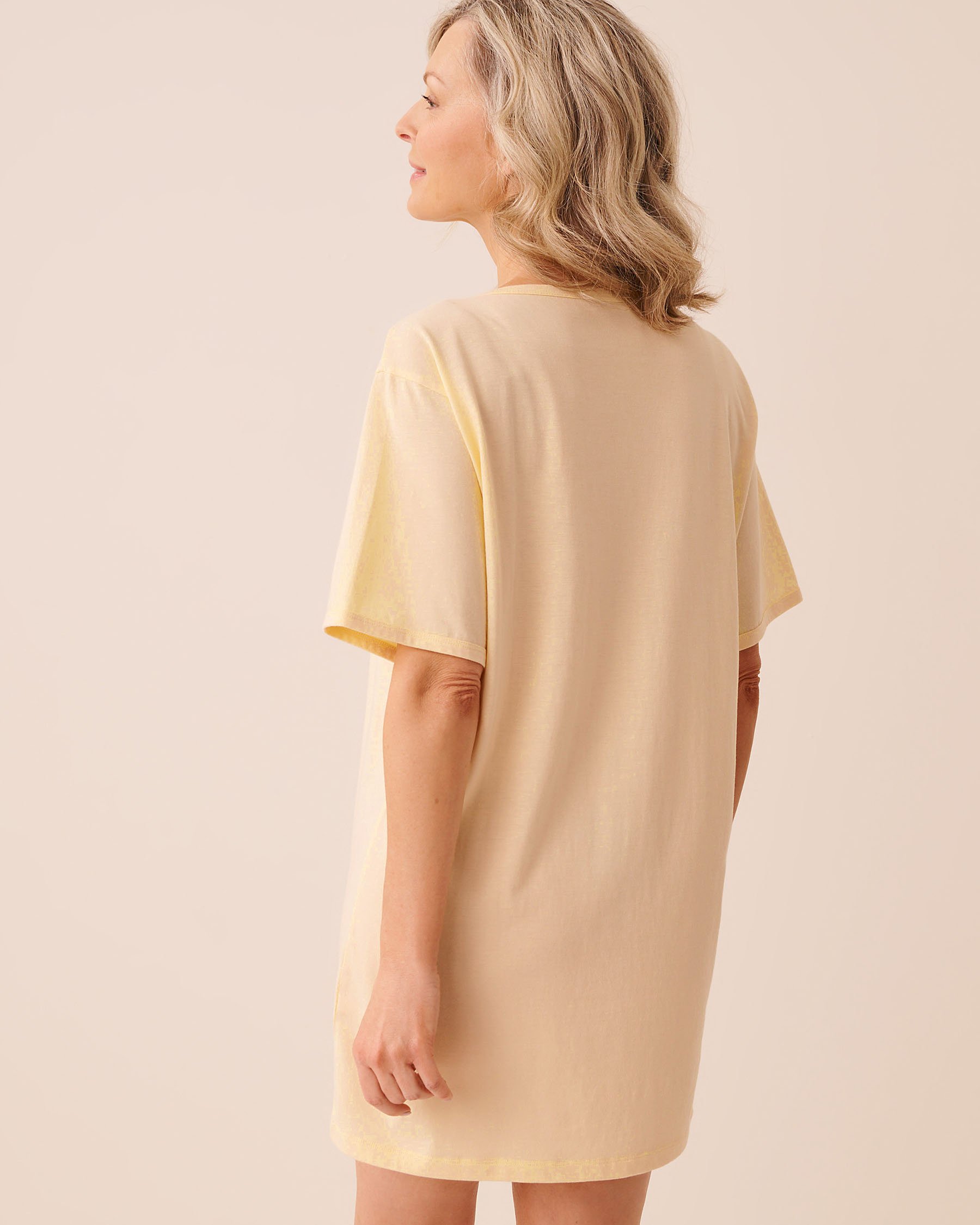 LA VIE EN ROSE Pancake Print Sleepshirt Yellow/Pancakes 40500487 - View2