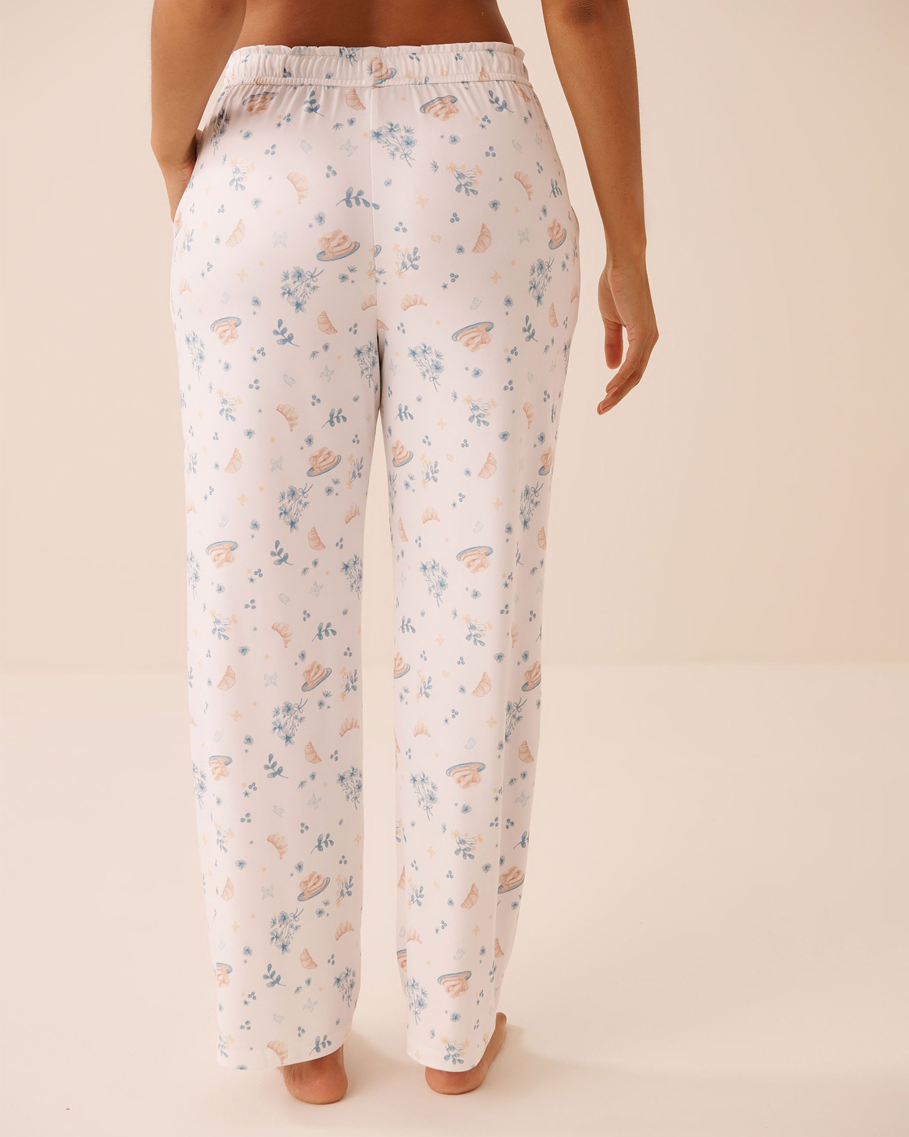LA VIE EN ROSE Brunch Print Super Soft Pajama Pants Meadow Brunch 40200827 - View2