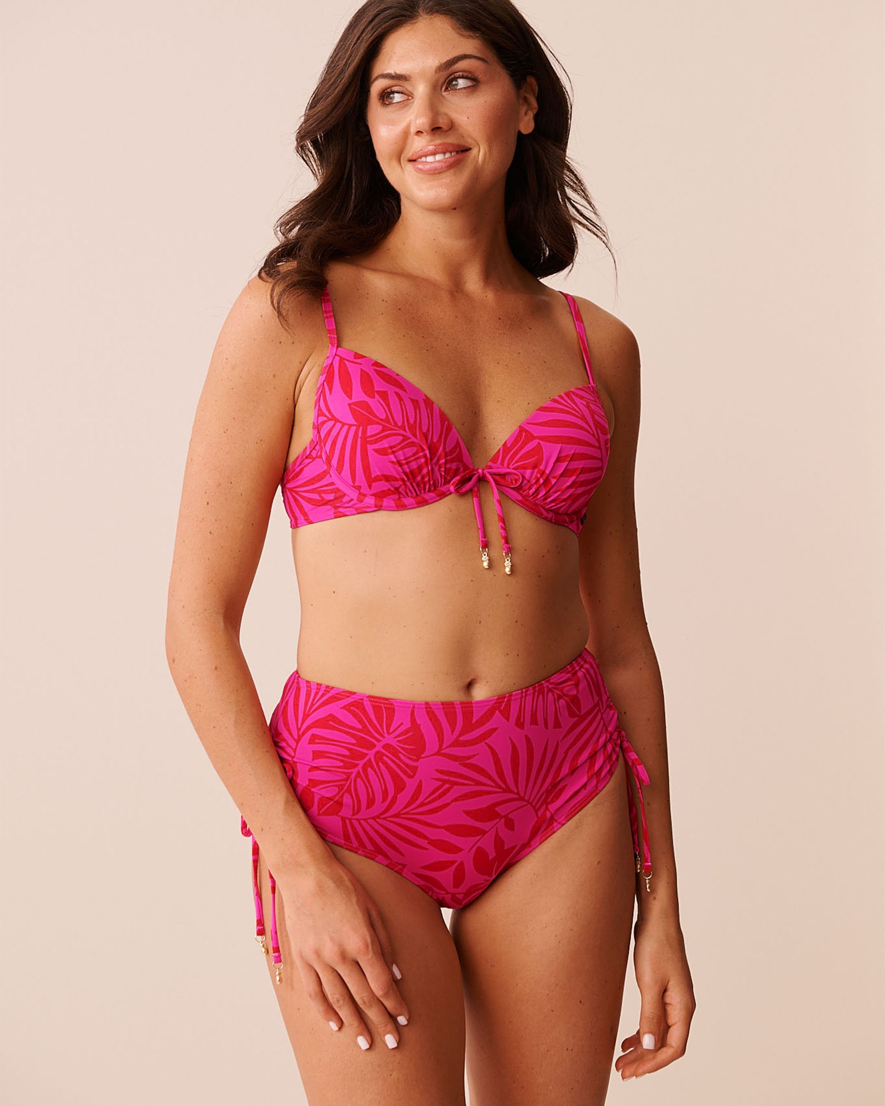 LA VIE EN ROSE AQUA TROPICAL FUCHSIA Push-up Bikini Top Tropical Fuchsia 70100924 - View1