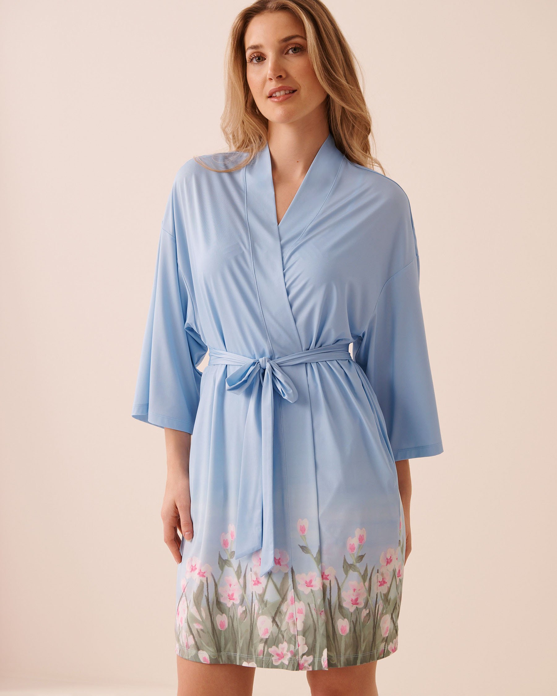 LA VIE EN ROSE Flower Field Print Kimono Flower Field 60600120 - View3
