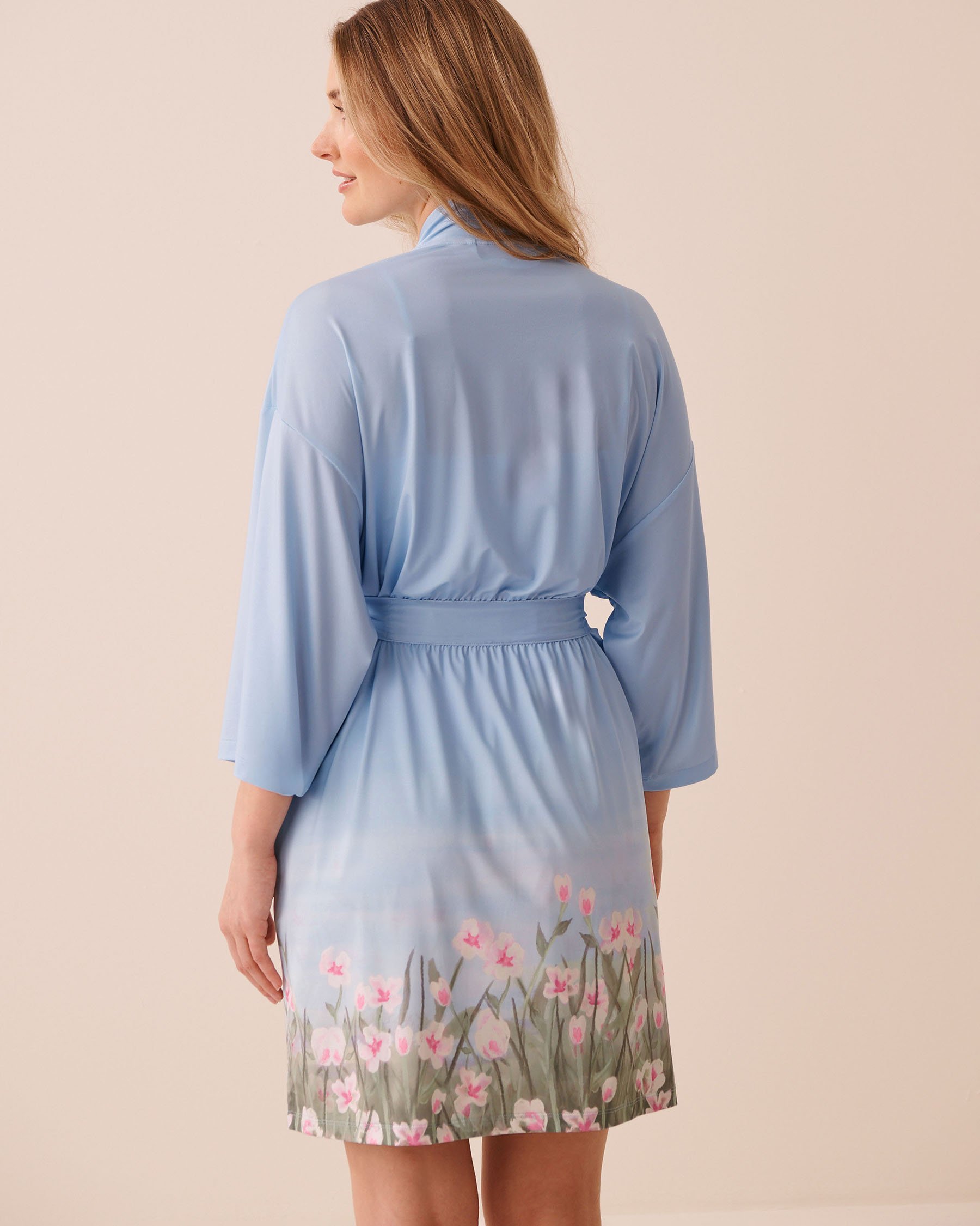 LA VIE EN ROSE Flower Field Print Kimono Flower Field 60600120 - View4