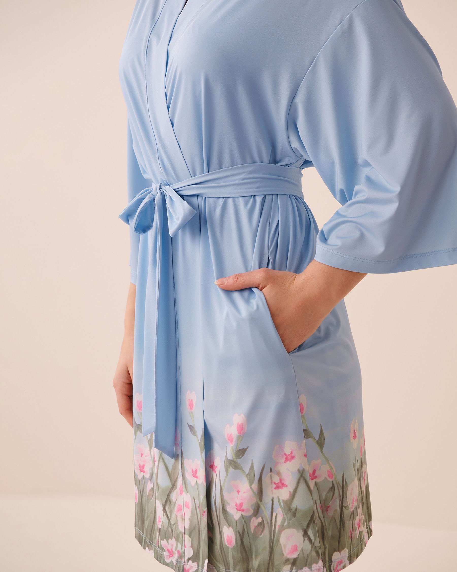 LA VIE EN ROSE Flower Field Print Kimono Flower Field 60600120 - View5