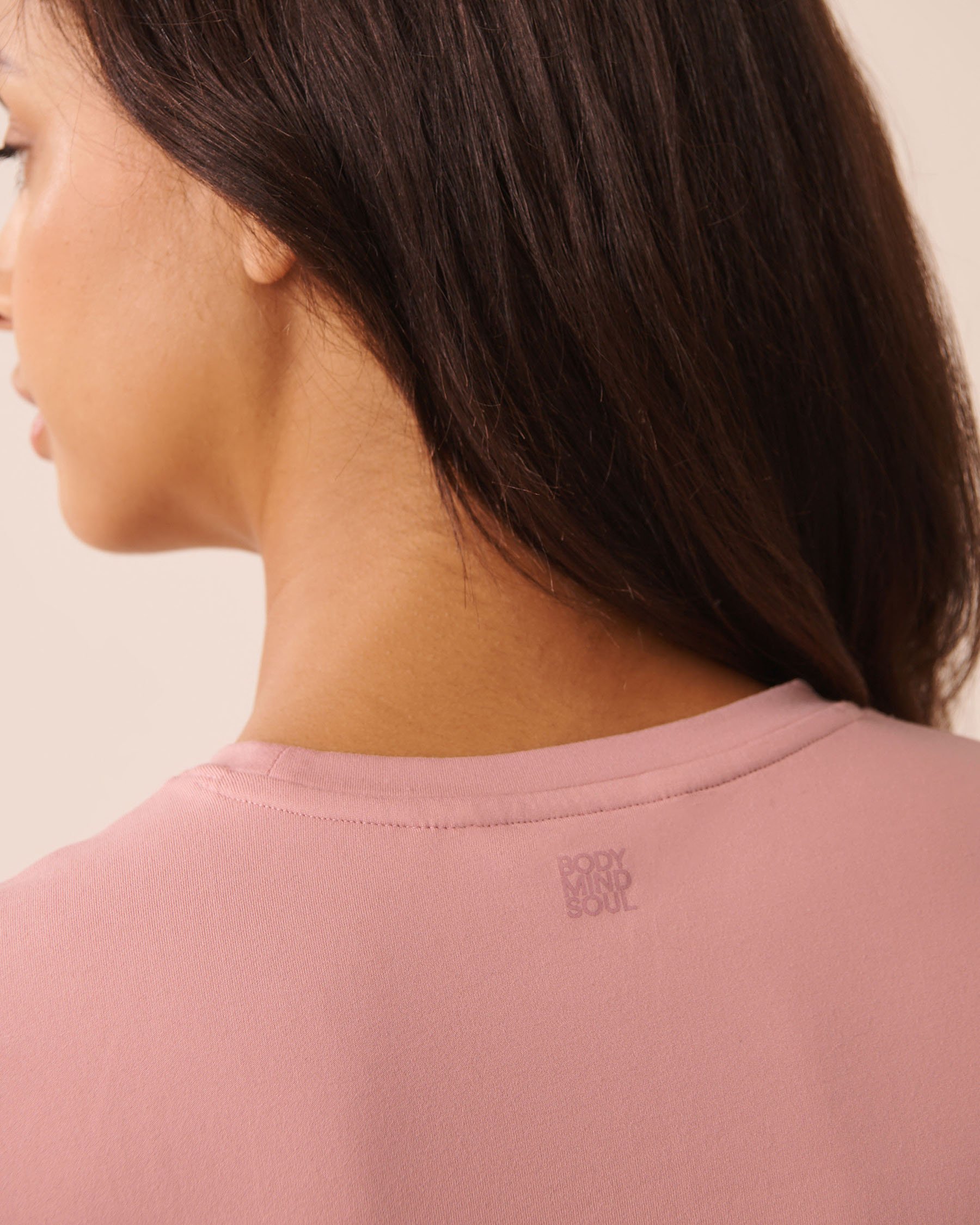 LA VIE EN ROSE Heavyweight Super Soft Short Sleeve T-shirt Light Pink 50100131 - View3