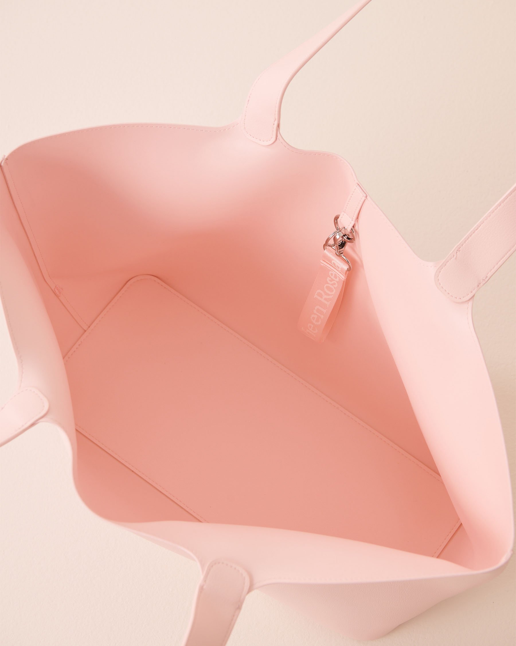 LA VIE EN ROSE Sac fourre-tout en faux cuir Rose 40700478 - Voir3