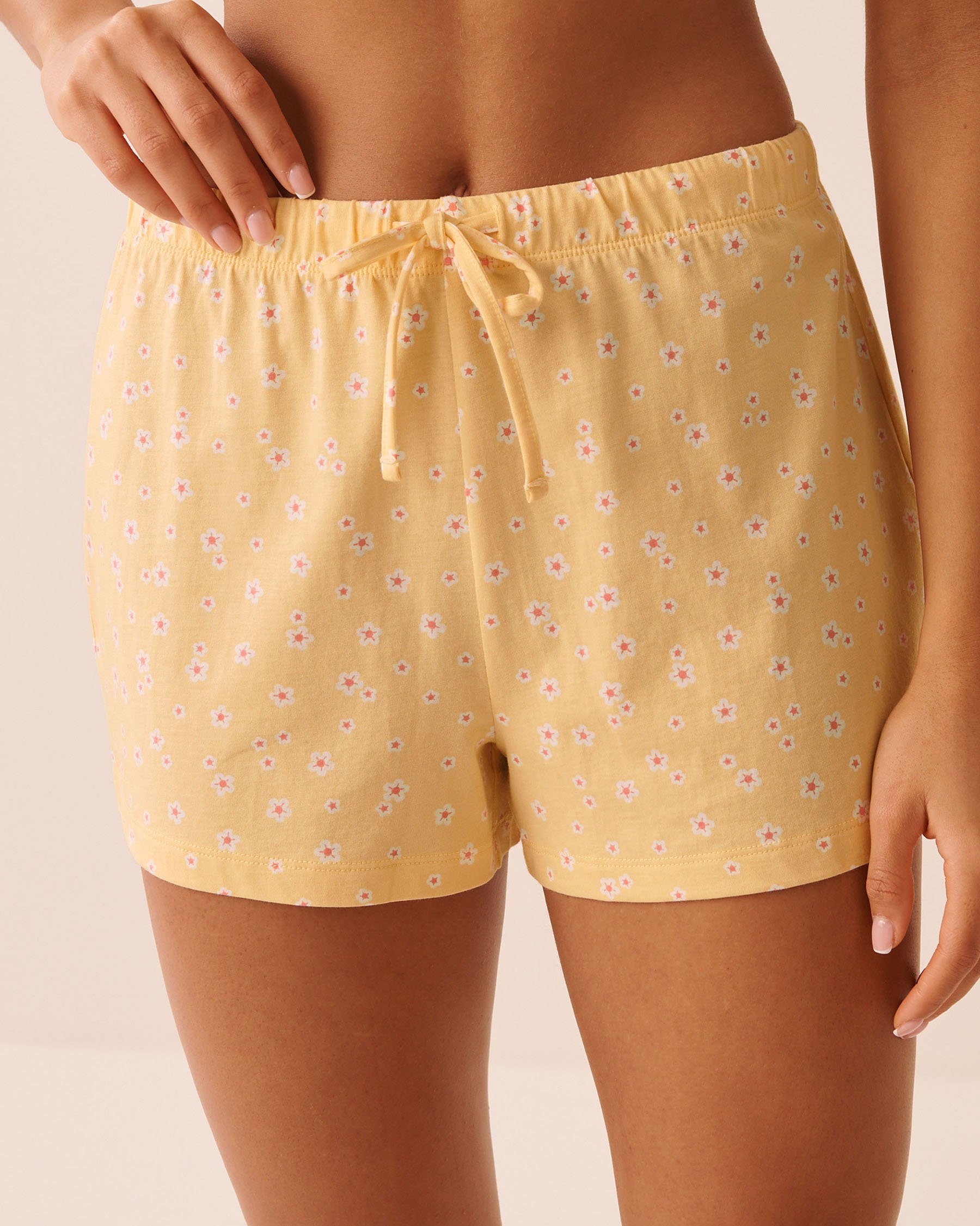 LA VIE EN ROSE Daisy Print Shirt PJ Set Yellow/Daisies 40400096 - View4