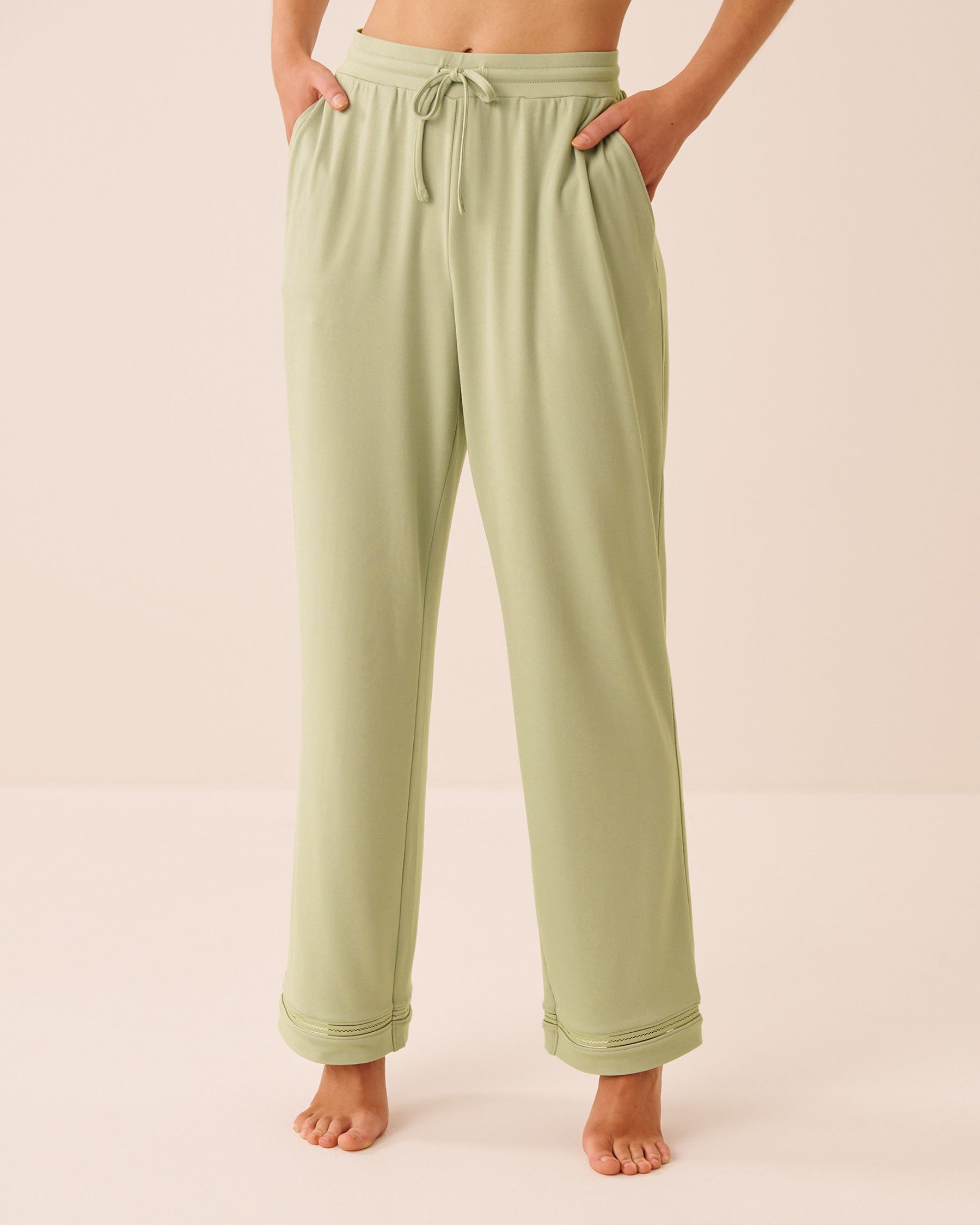 LA VIE EN ROSE Super Soft Pajama Pants Pistachio Green 40200849 - View1