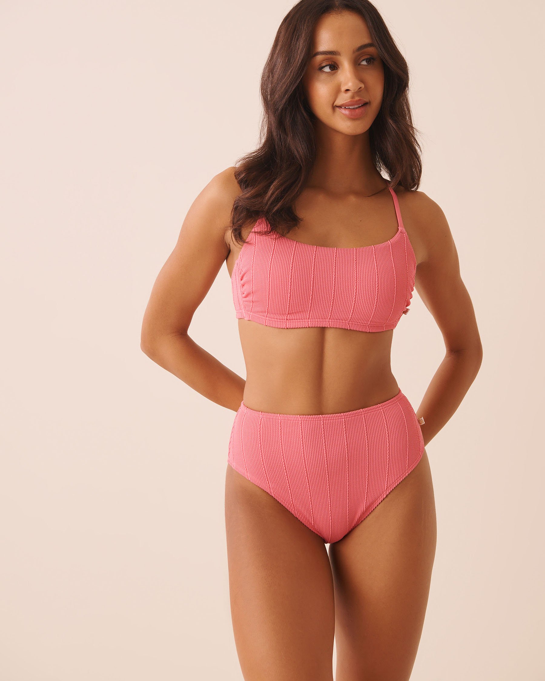 LA VIE EN ROSE AQUA BUBBLE GUM Bralette Bikini Top Bubblegum Pink 70100965 - View2