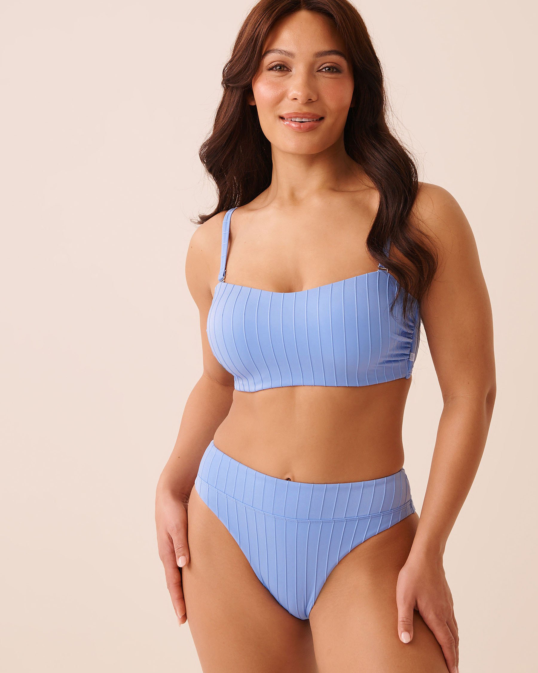 LA VIE EN ROSE AQUA Haut de bikini bandeau bonnet D LILAC BLUE Bleu lilas 70200221 - View2
