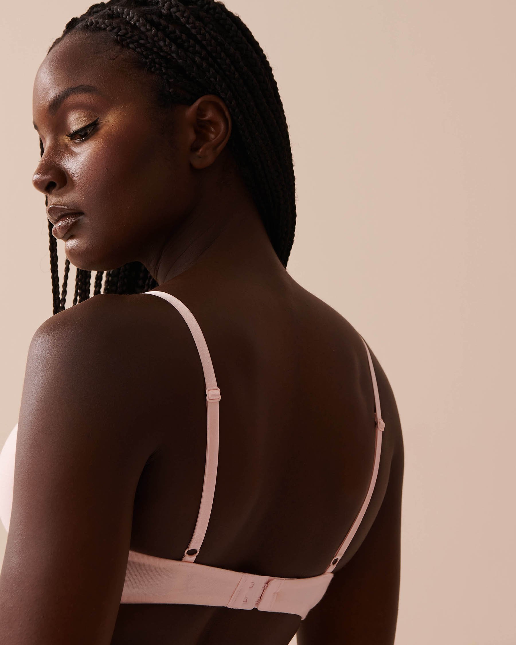 LA VIE EN ROSE Lightly Lined Demi Modal Bra Pink 10200430 - View2