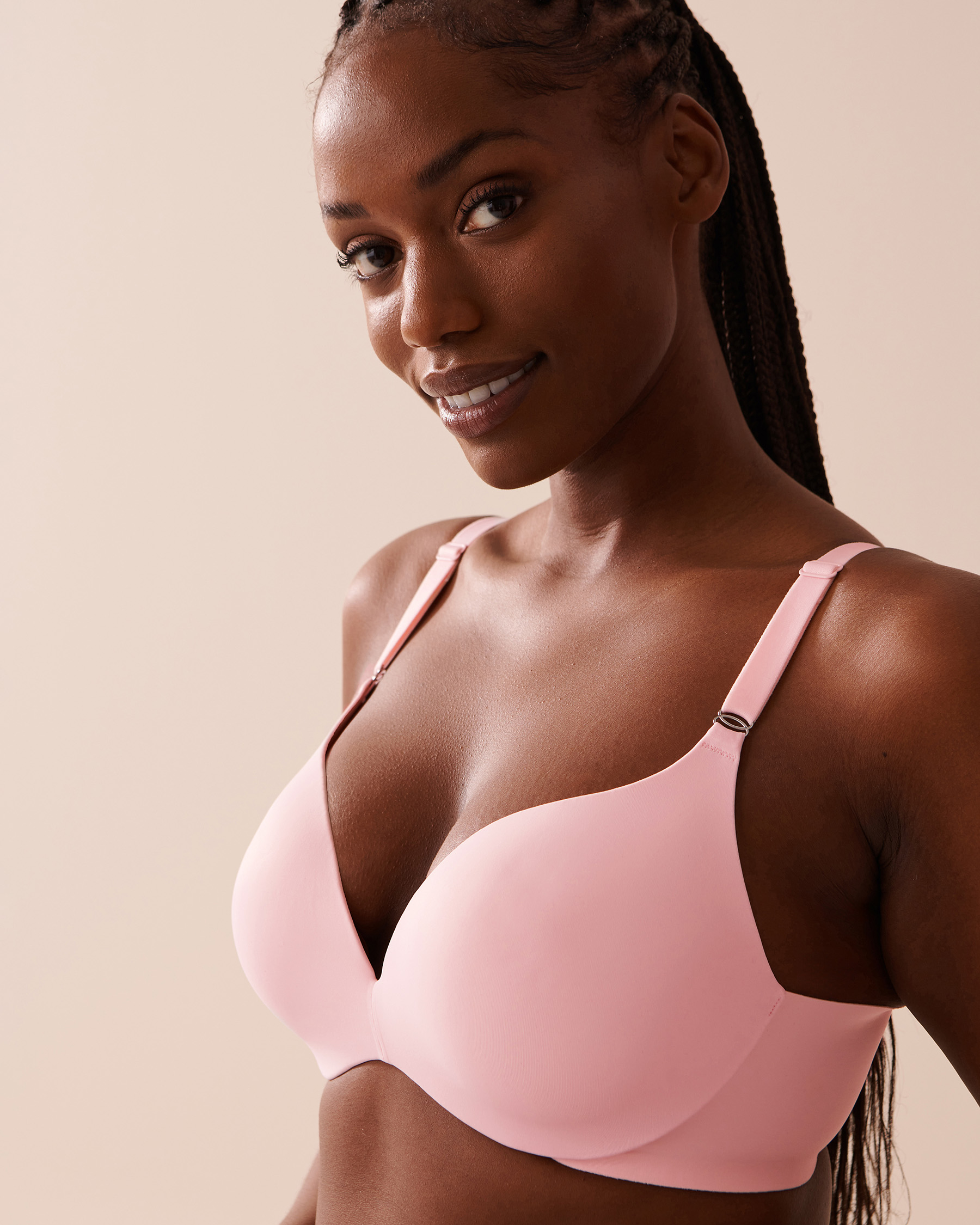 LA VIE EN ROSE Push-up Wireless Sleek Back Bra Pink 10300014 - View4