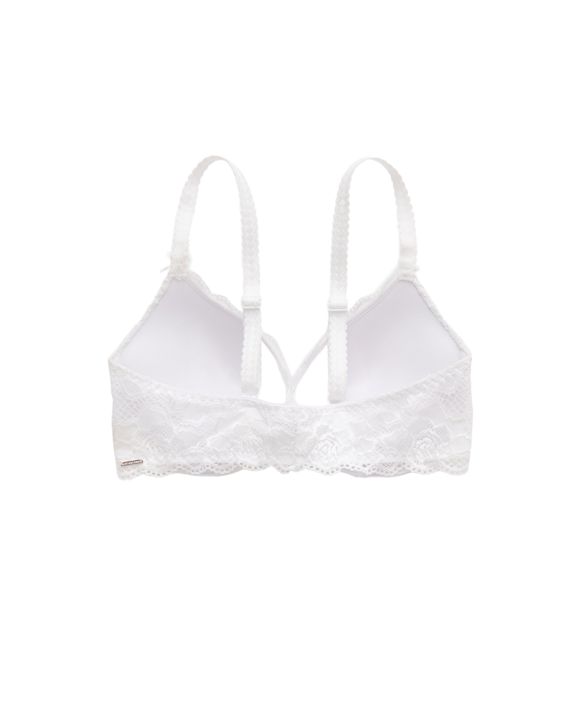 LA VIE EN ROSE Soutien-gorge push-up fermeture avant demi-buste Dentelle blanche 596-115-1-00 - View5