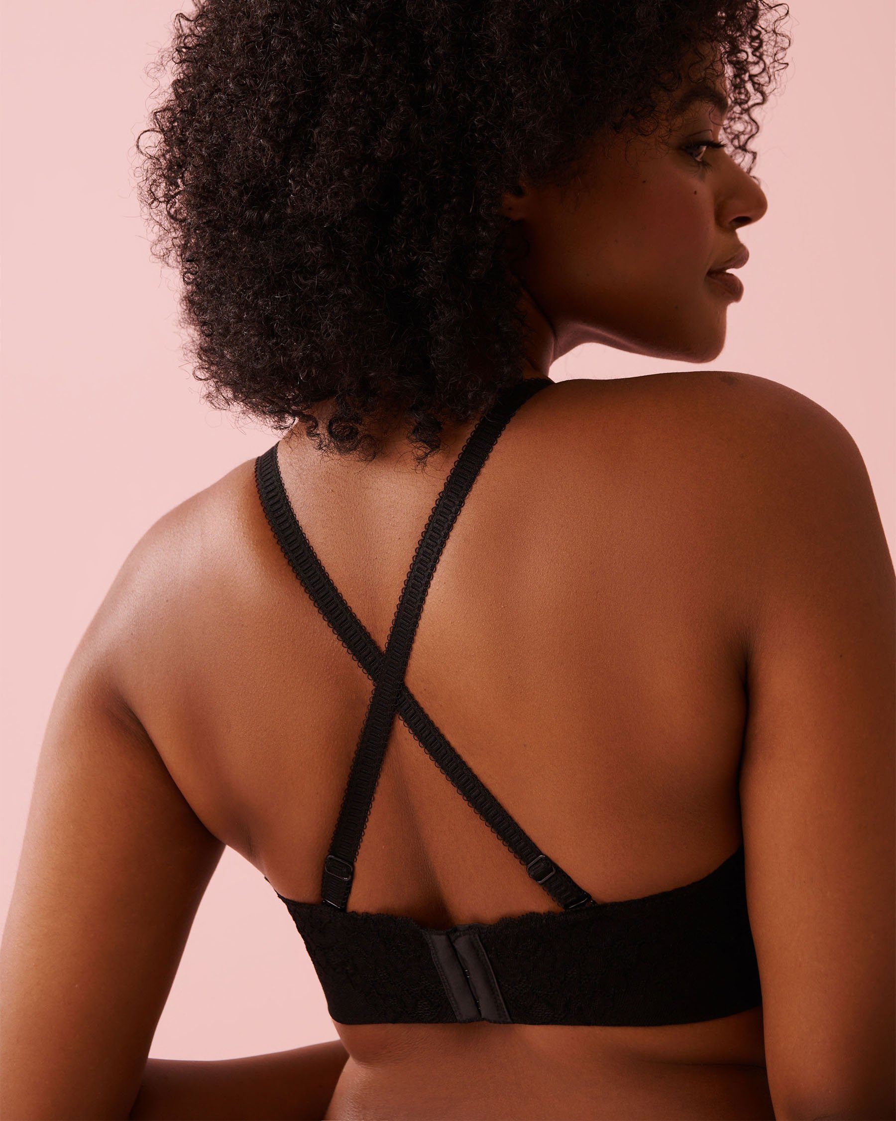 LA VIE EN ROSE Lightly Lined Memory Foam Strapless Bra Black 618-112-1-00 - View8