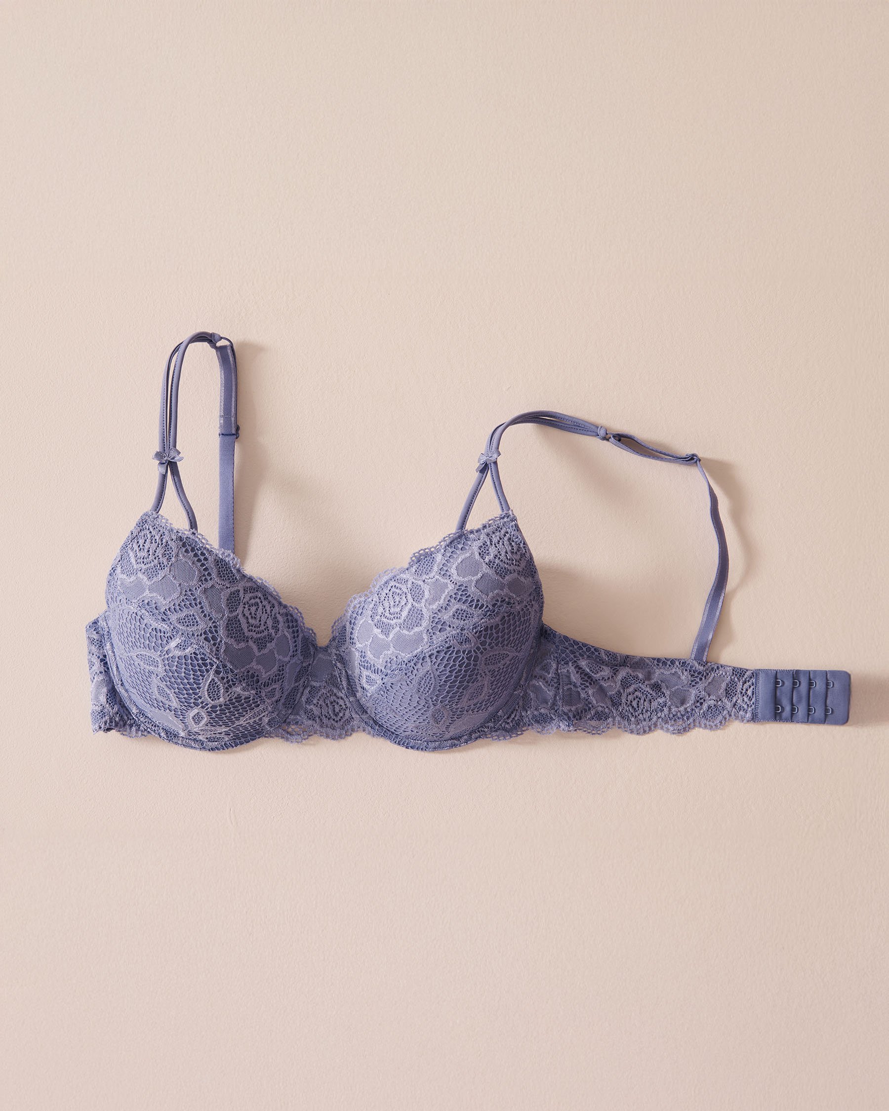 LA VIE EN ROSE Lightly Lined Mastectomy Bra Blue ice 10200062 - View3