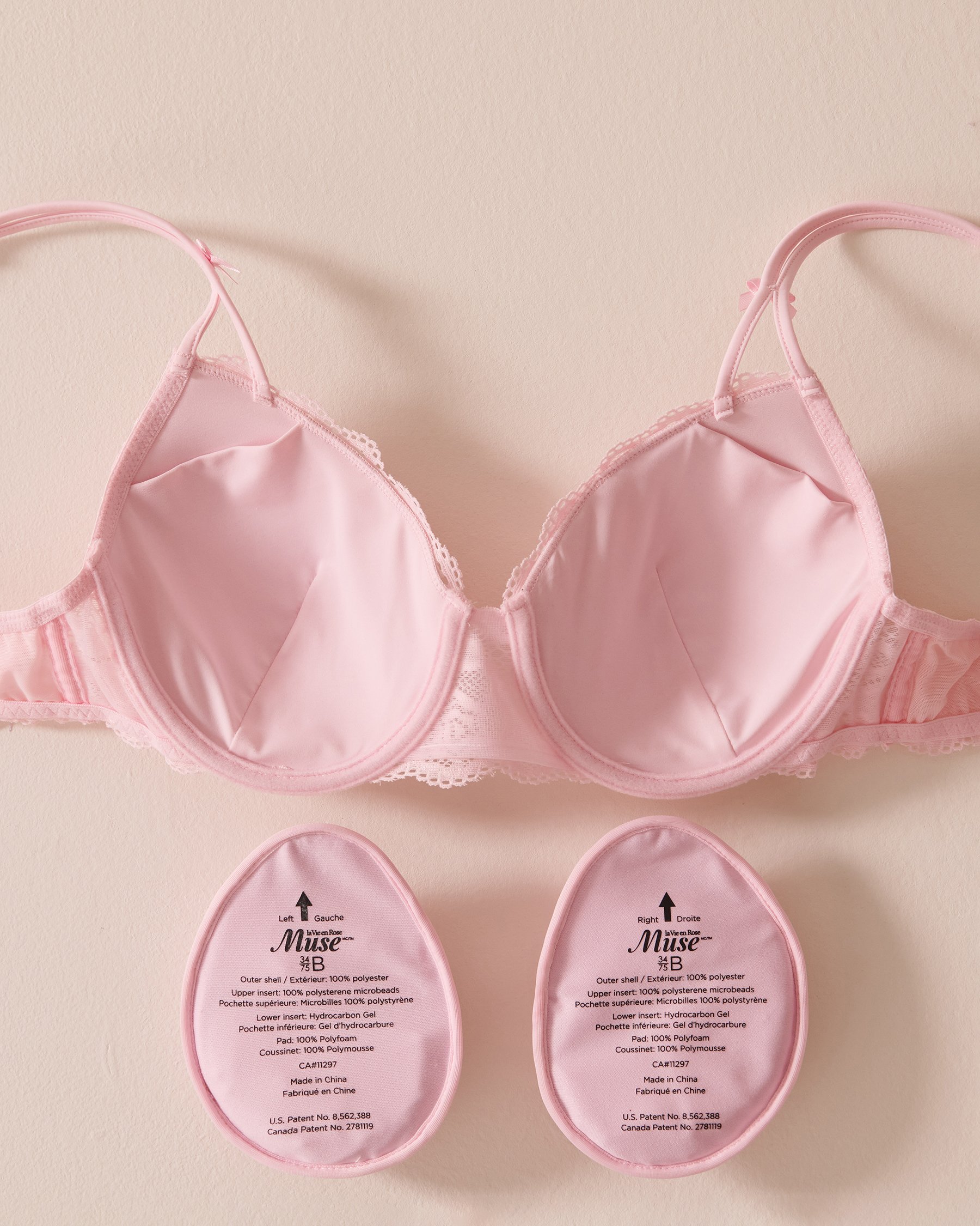 LA VIE EN ROSE Lightly Lined Mastectomy Bra Candy pink 10200122 - View2