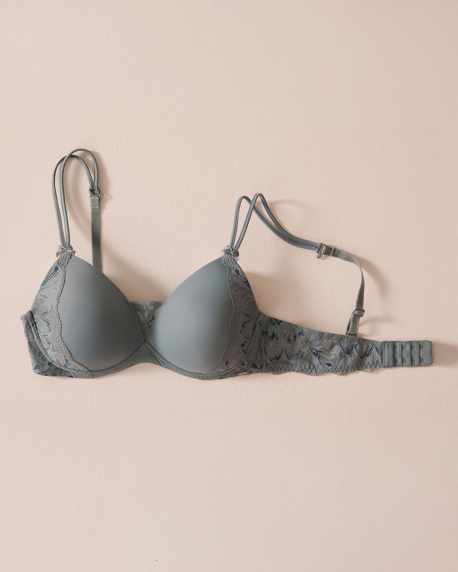 LA VIE EN ROSE Lightly Lined Wireless Mastectomy Bra Stormy sea 10200207 - View3