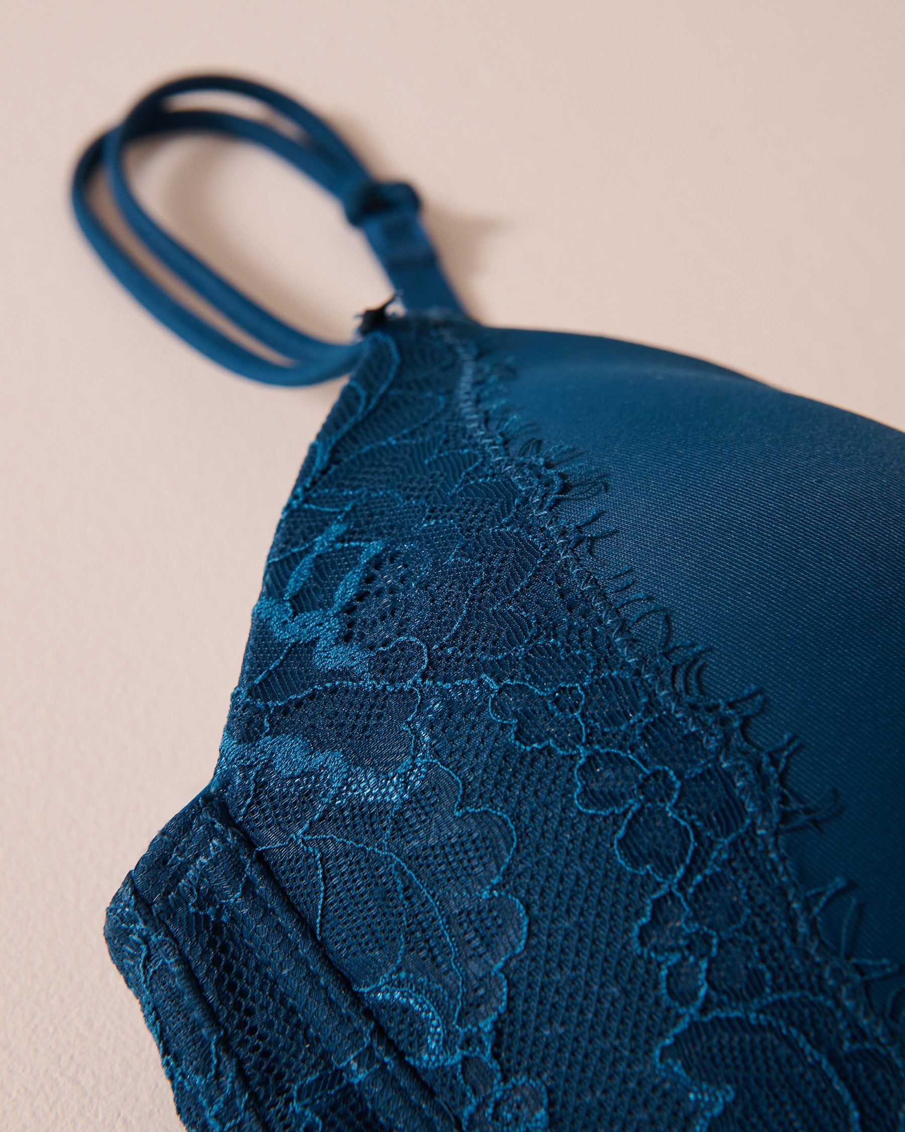 LA VIE EN ROSE Lightly Lined Wireless Mastectomy Bra Twilight blue 10200321 - View5