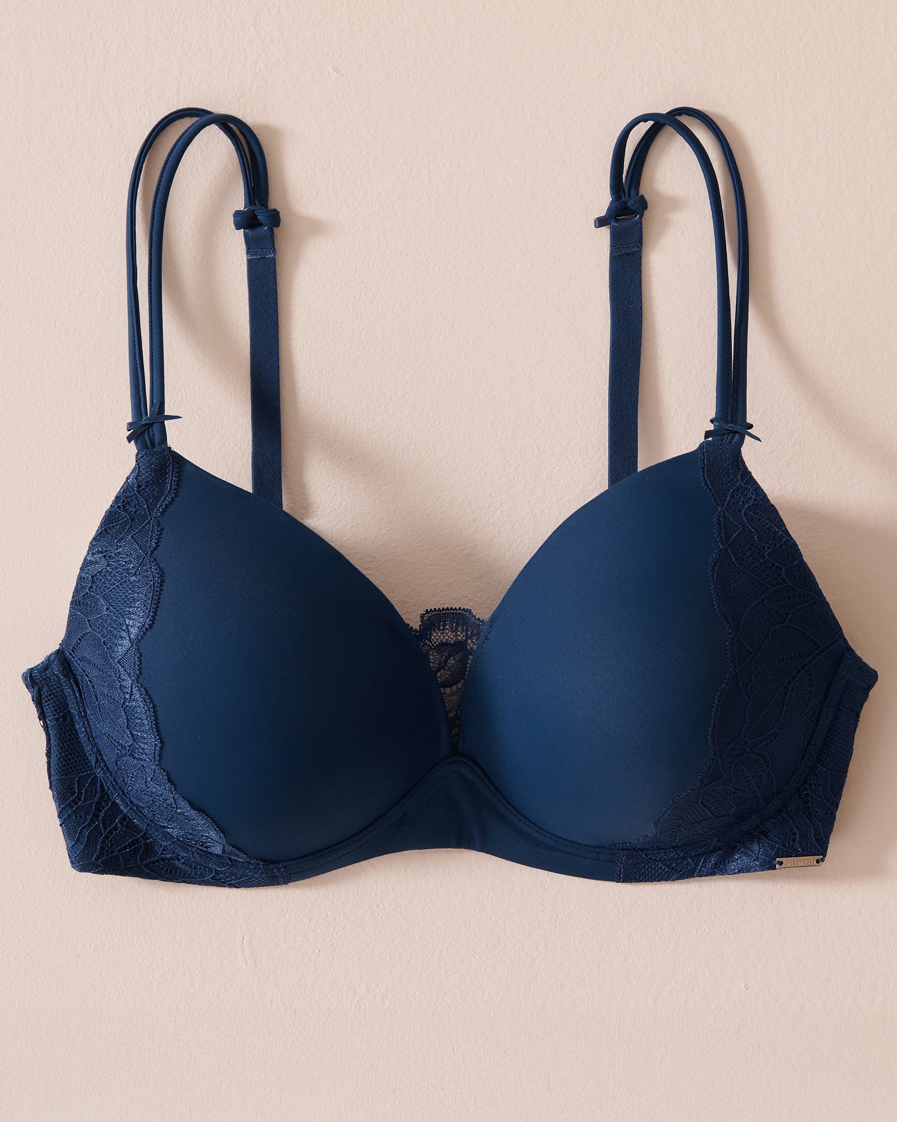 LA VIE EN ROSE Lightly Lined Wireless Mastectomy Bra Dark Blue 10200374 - View1