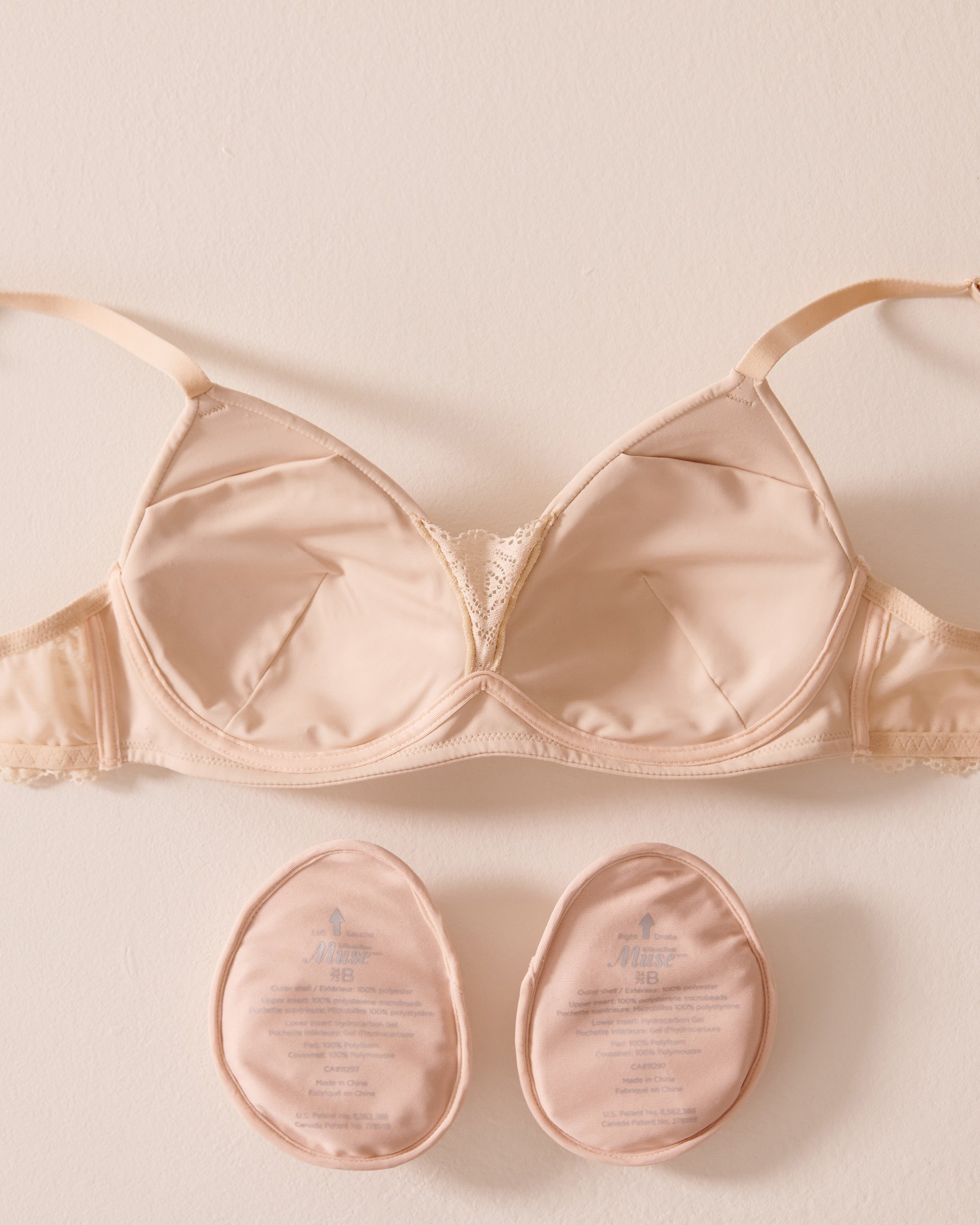 LA VIE EN ROSE Lightly Lined Wireless Mastectomy Bra Champagne 389-110-4-00 - View3