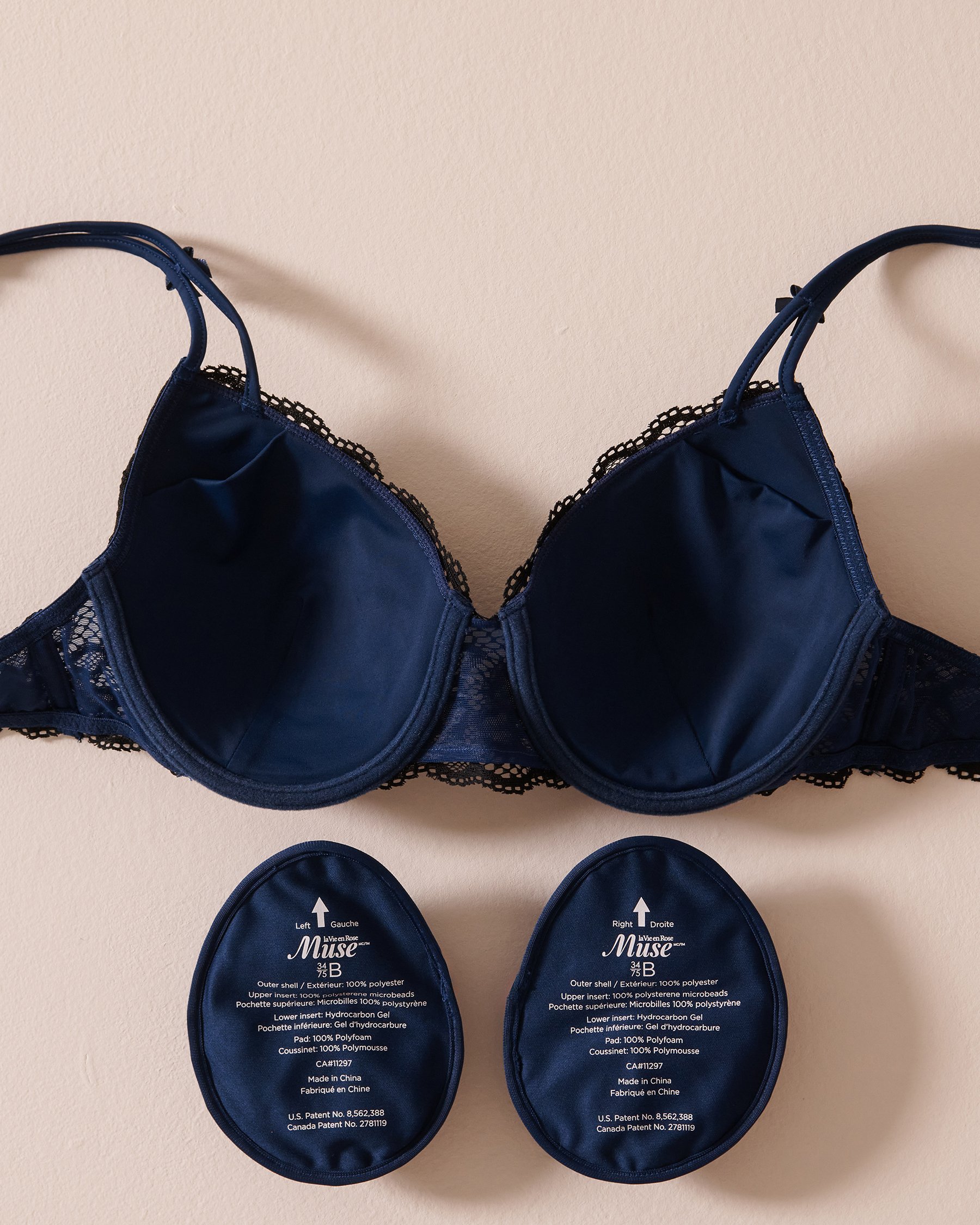 LA VIE EN ROSE Soutien-gorge mastectomie doublure légère Noir 389-110-0-98 - View2