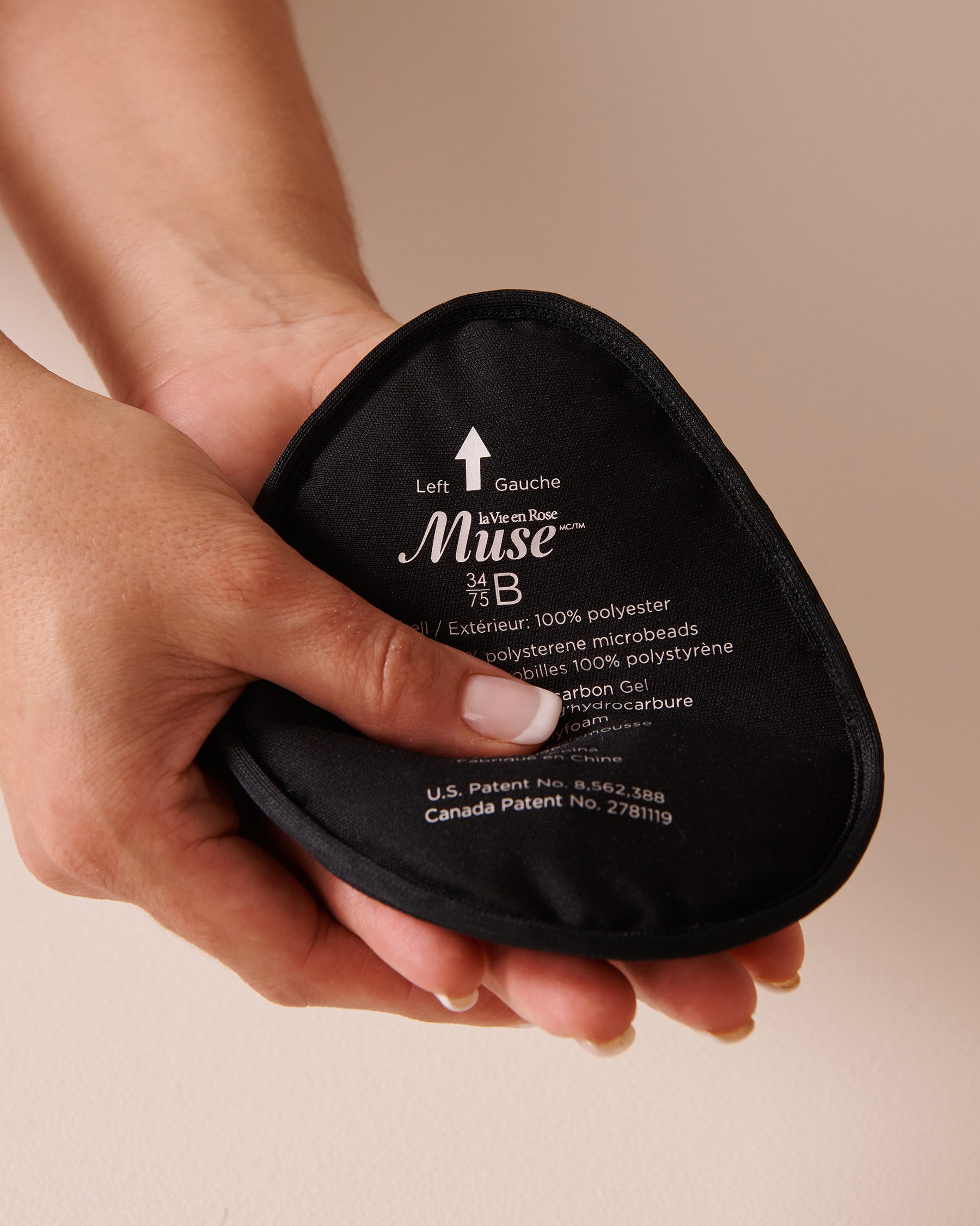 LA VIE EN ROSE Lightly Lined Mastectomy Bra Black 389-110-2-00 - View3