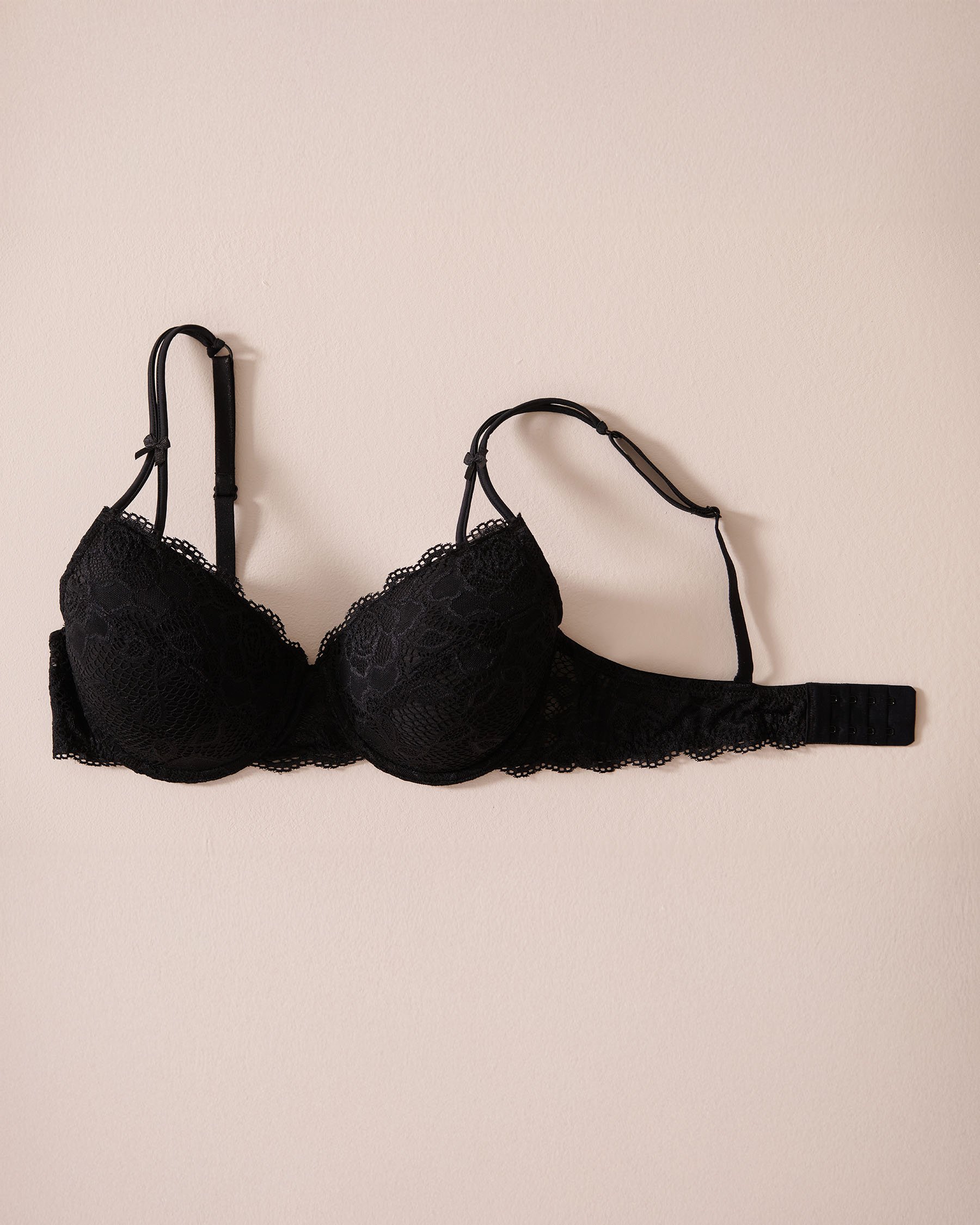 LA VIE EN ROSE Lightly Lined Mastectomy Bra Black 389-110-2-00 - View4