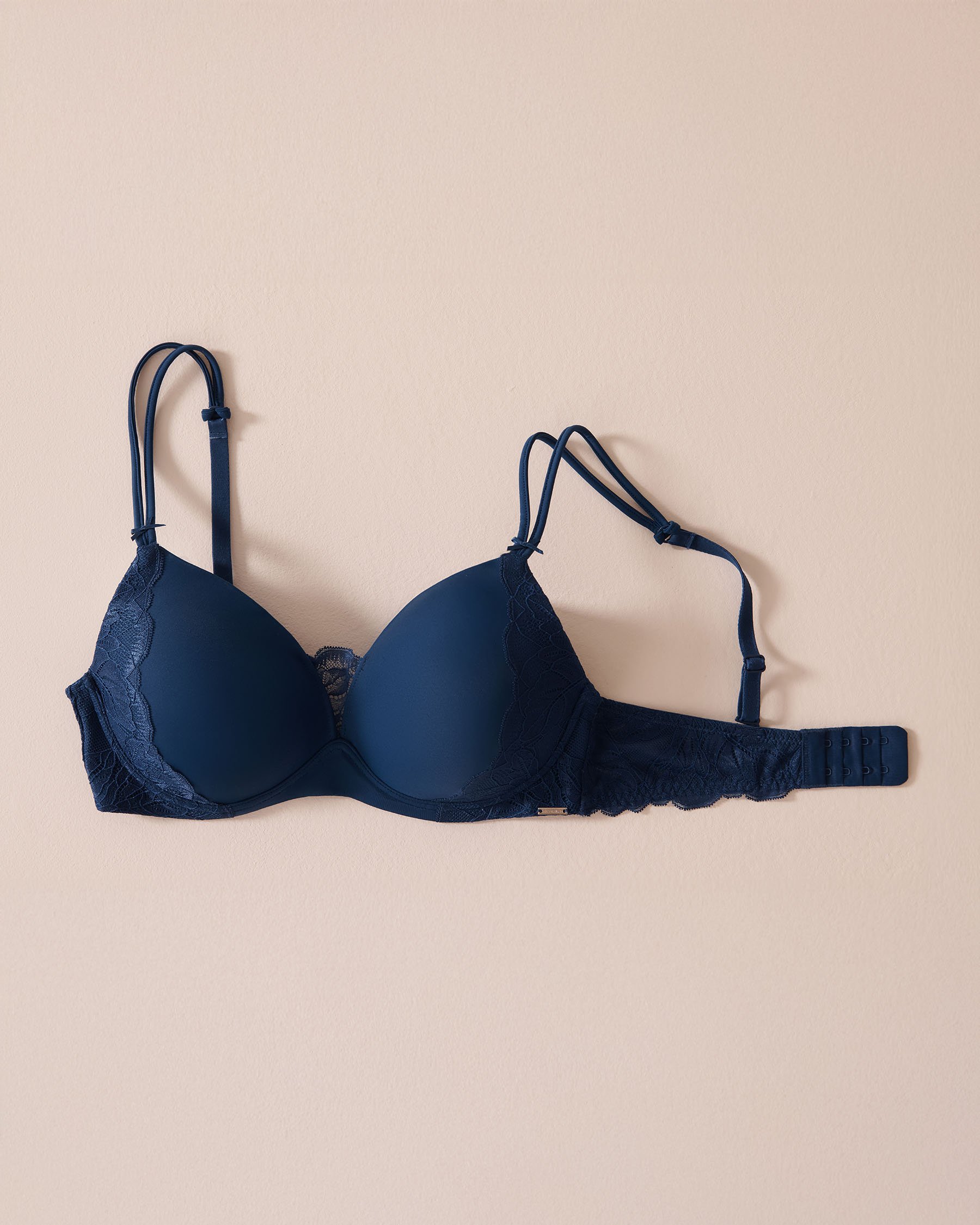 LA VIE EN ROSE Lightly Lined Wireless Mastectomy Bra Dark Blue 10200374 - View3